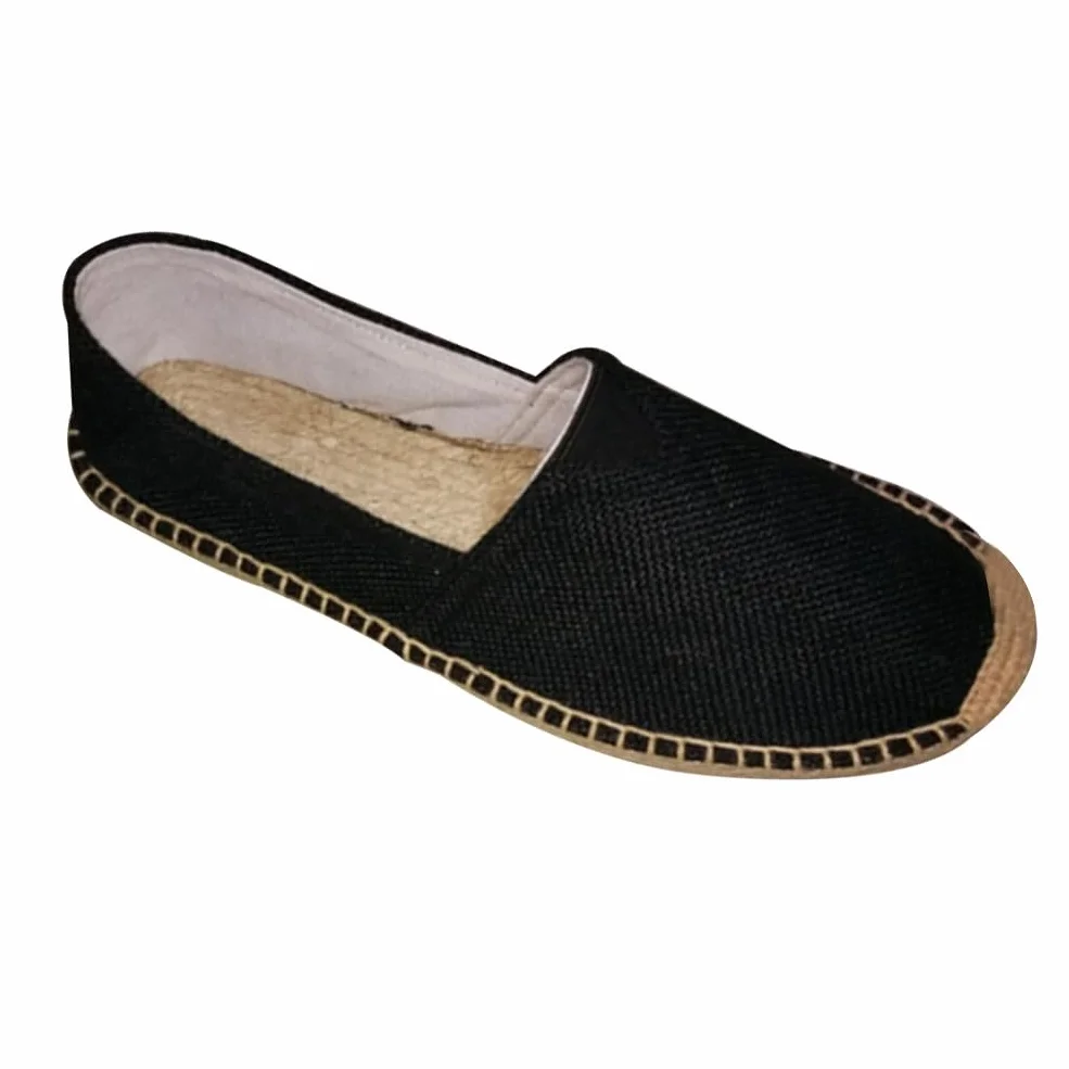 Męskie espadryle klasyczne codzienne płócienne wsuwane płaskie buty damskie espadryle sandały wygodne letnie mokasyny płaskie buty