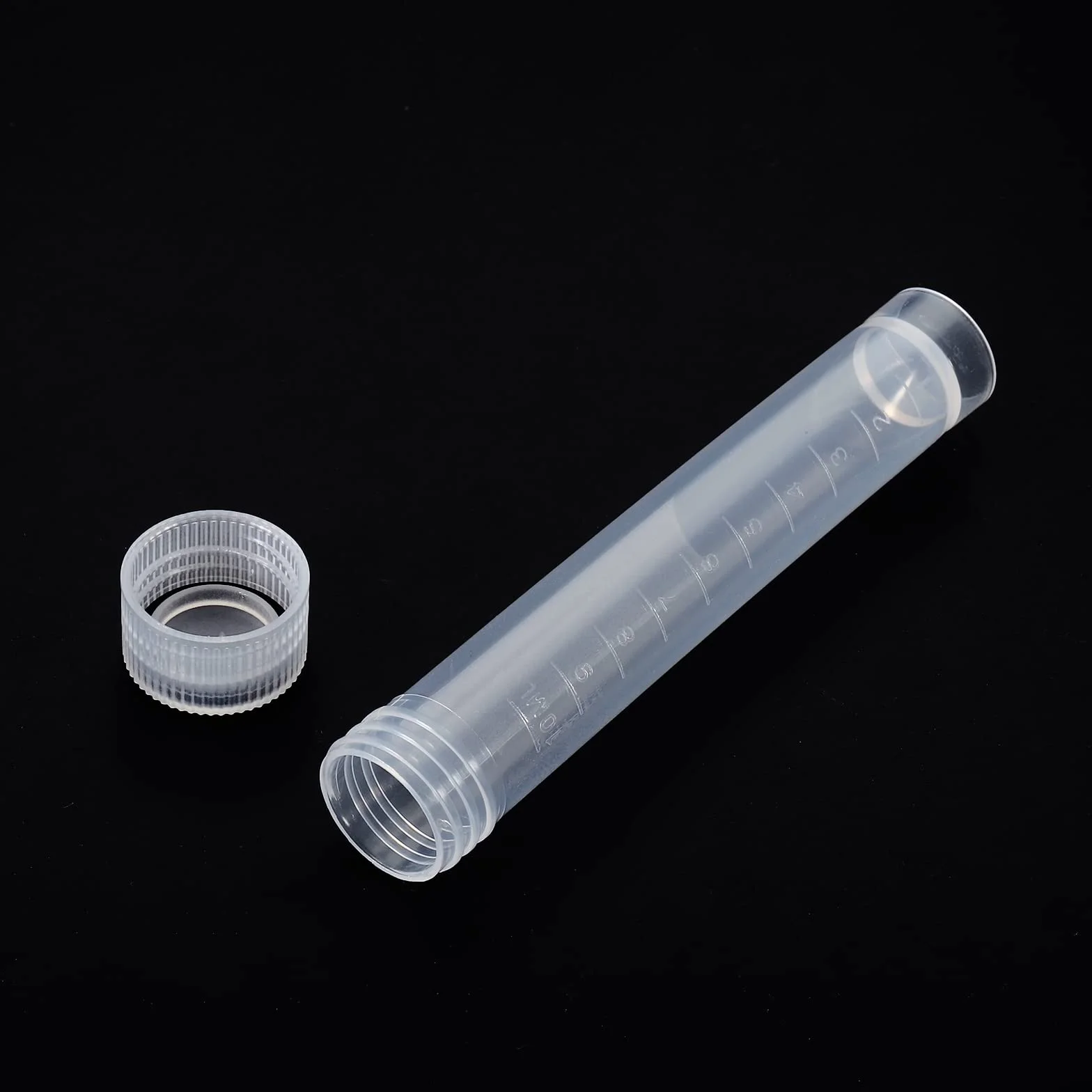 Plastikowe probówki testowe 10 ml 12 sztuk mrożone pojemniki do przechowywania laboratorium przezroczysta