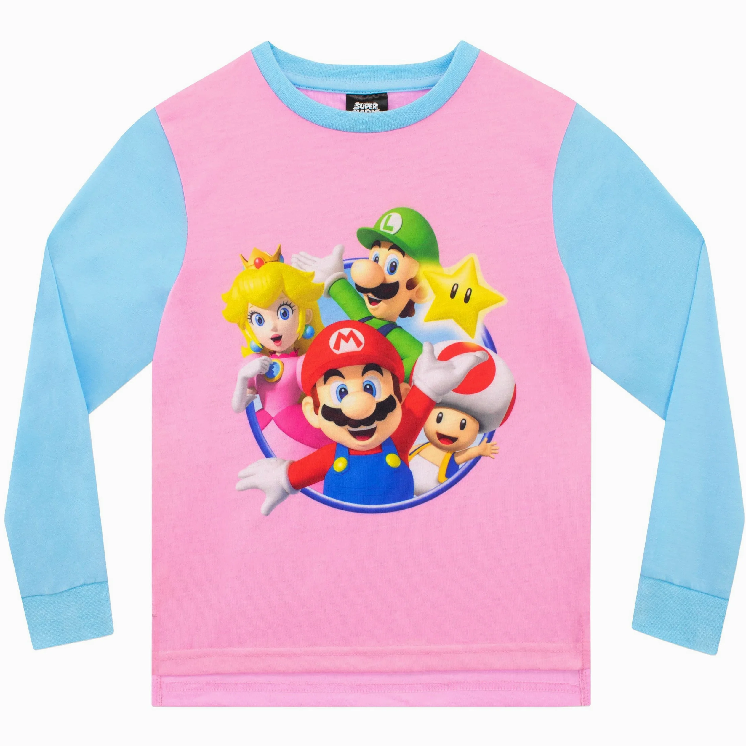SUPER MARIO Dziewczęca piżama Gra Komplet bielizny nocnej dla dzieci