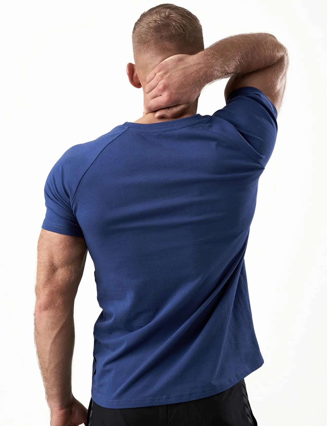 Satire Gym - Fitness Slim Fit T-shirt z bawełny, dopasowany i szybkoschnący strój sportowy dla mężczyzn – męska koszulka sportowa na siłownię i fitness