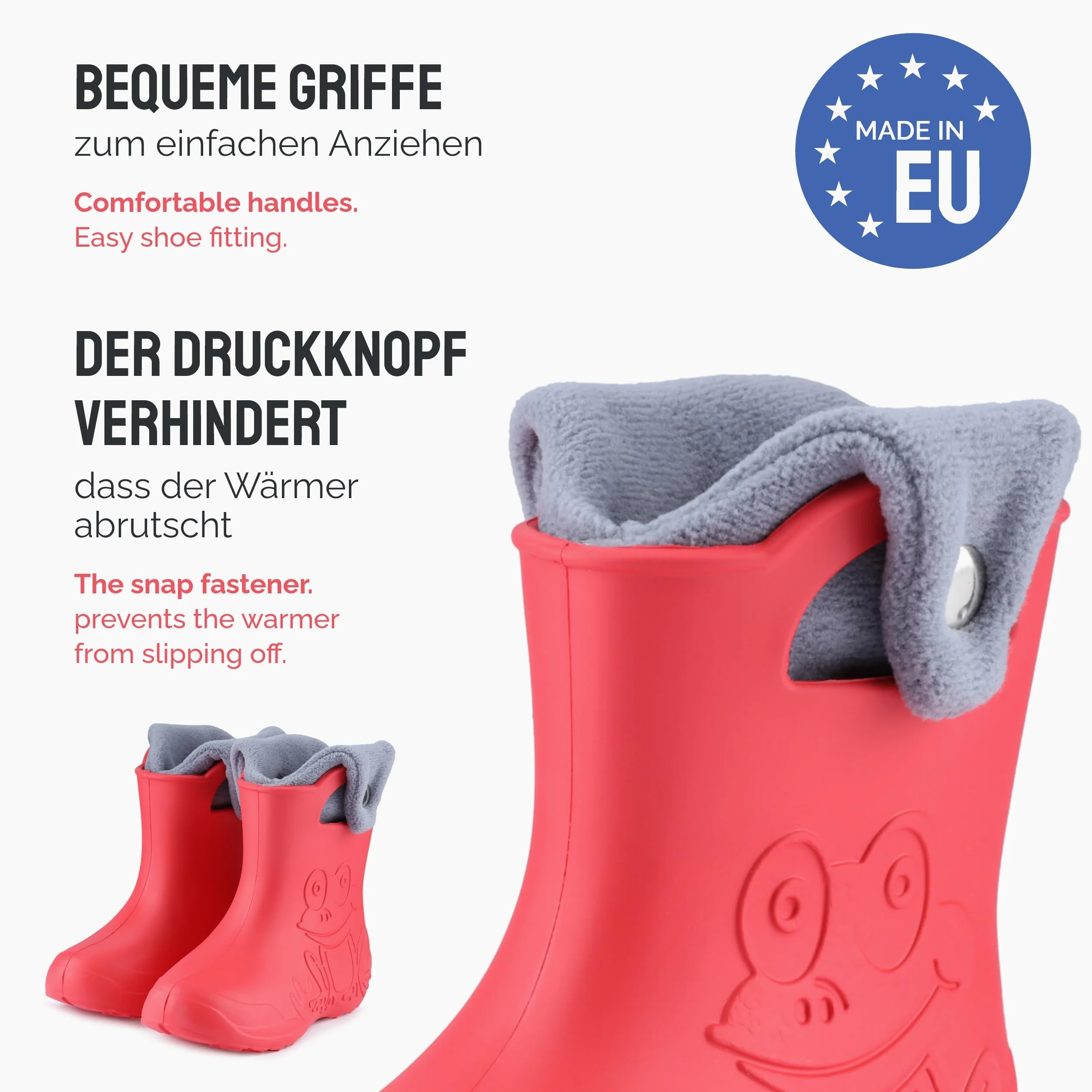 Ladeheid EVA Dziecięce Buty Gumowe Przeciw Deszczowe LA-CA-04
