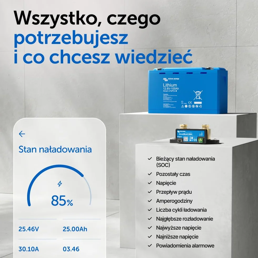 Victron Energy SmartShunt 300A 50mV Monitor Akumulatorów (Bluetooth)