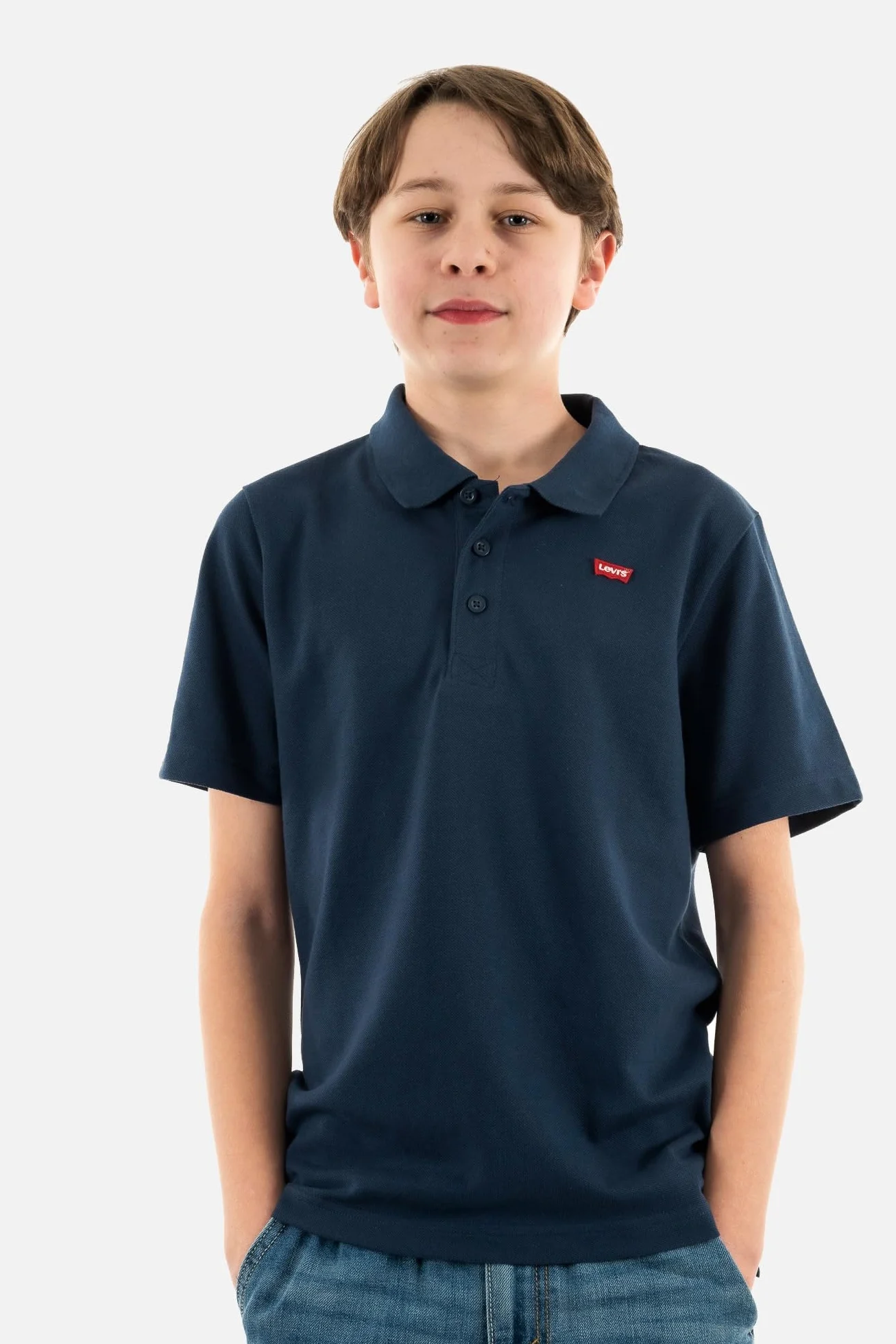 Levi's Lvb koszulka polo z taśmą na plecach, Sukienka Blues, 16 lat