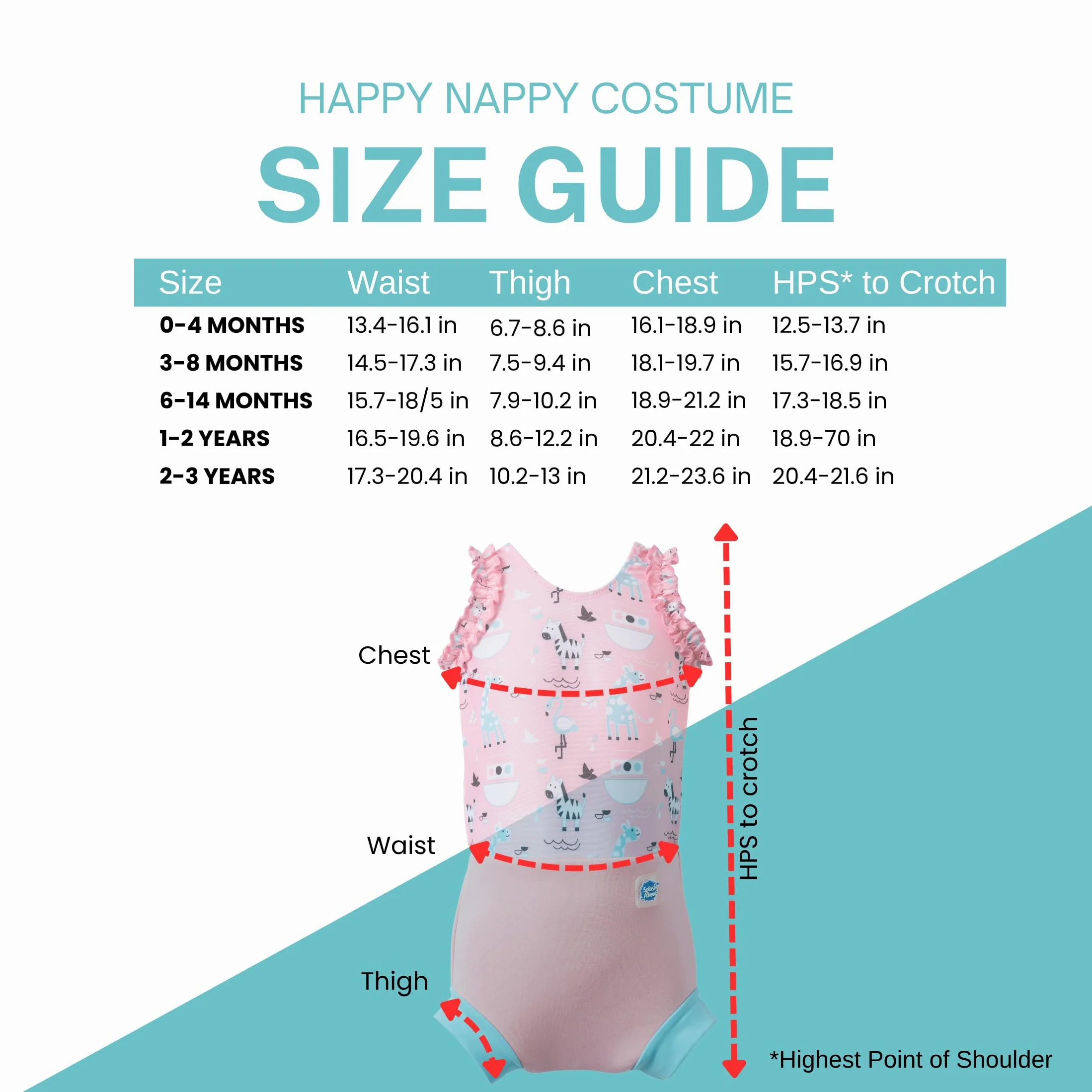 Splash About Kostium Happy Nappy Ark, 12-24 miesięcy