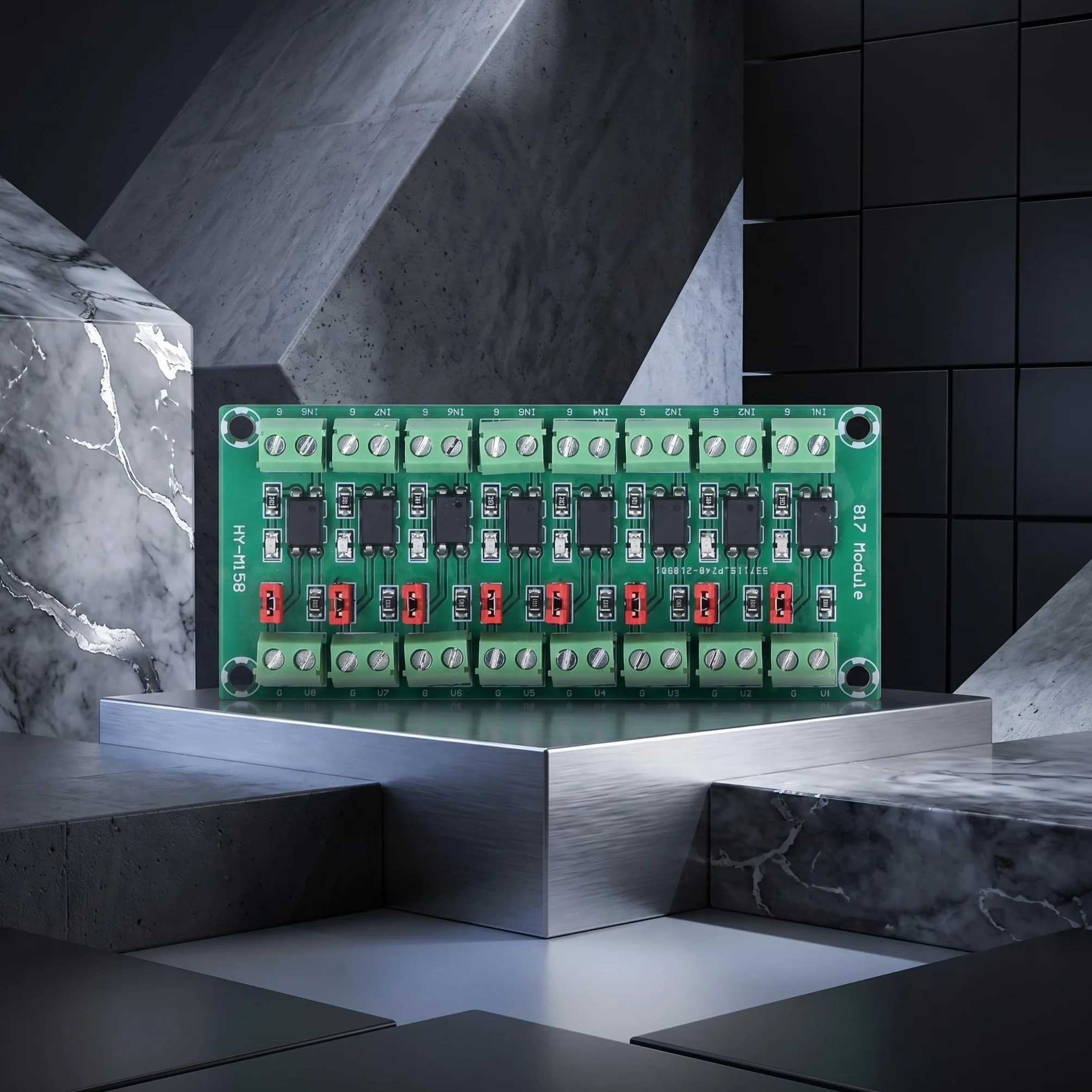 8-kanałowy Moduł Izolacyjny Transoptora Moduł Konwertera Sygnału PLC Moduł Izolatora Optoelektronicznego 3.6-30V