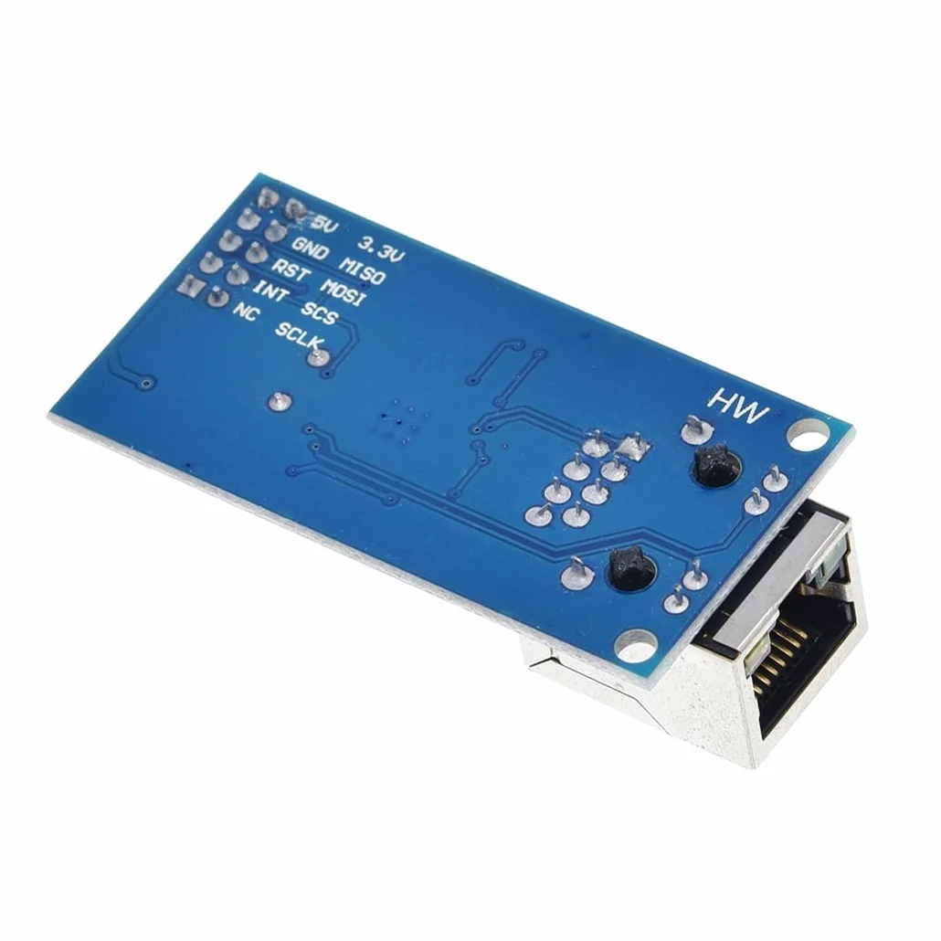 Hailege 2 sztuki W5500 LAN Ethernet Module 3.3V/5V Support TCP/IP51/STM32 Program mikrokontrolera z 32-karatowymi bitami SPI Over W5100