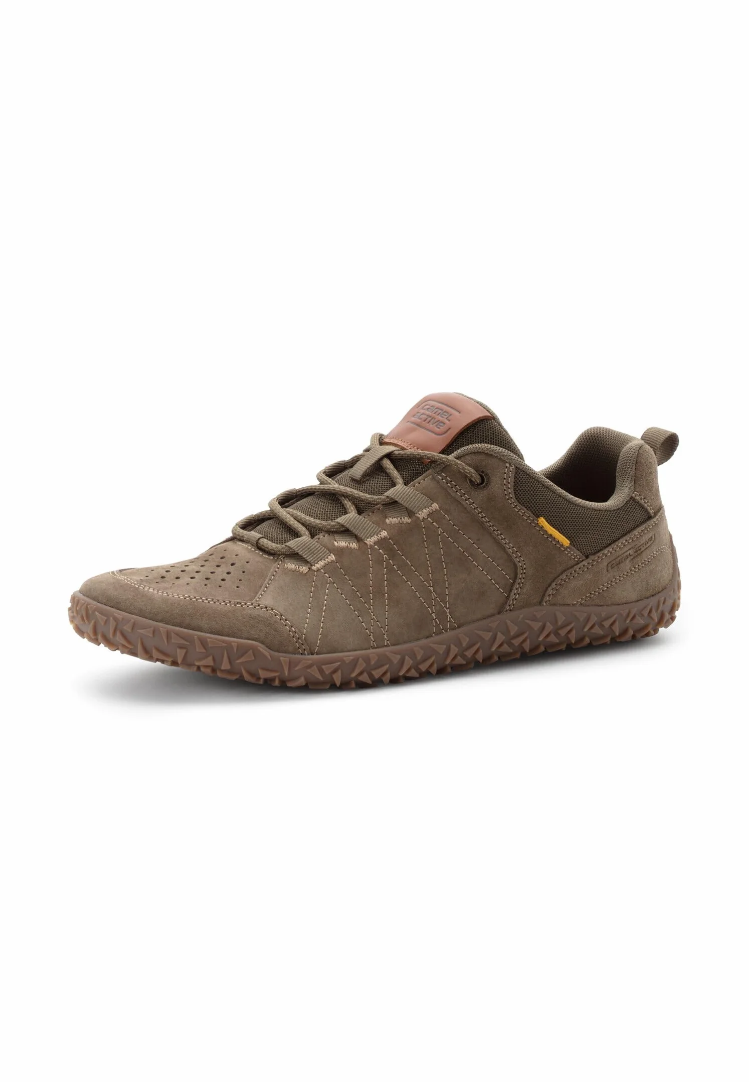 camel active Męskie sneakersy ze skóry nubukowej i tekstylnej