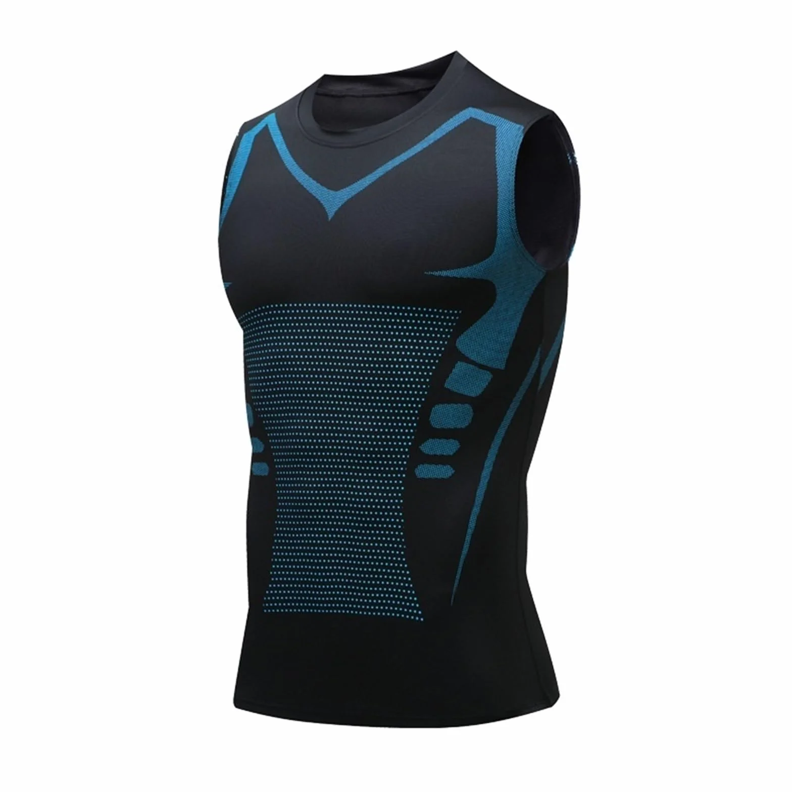 Vitaboost Koszulka Kompresyjna Bez Rękawów Body Shaper Slimming Tummy Compression Tank Czarny XX-Large