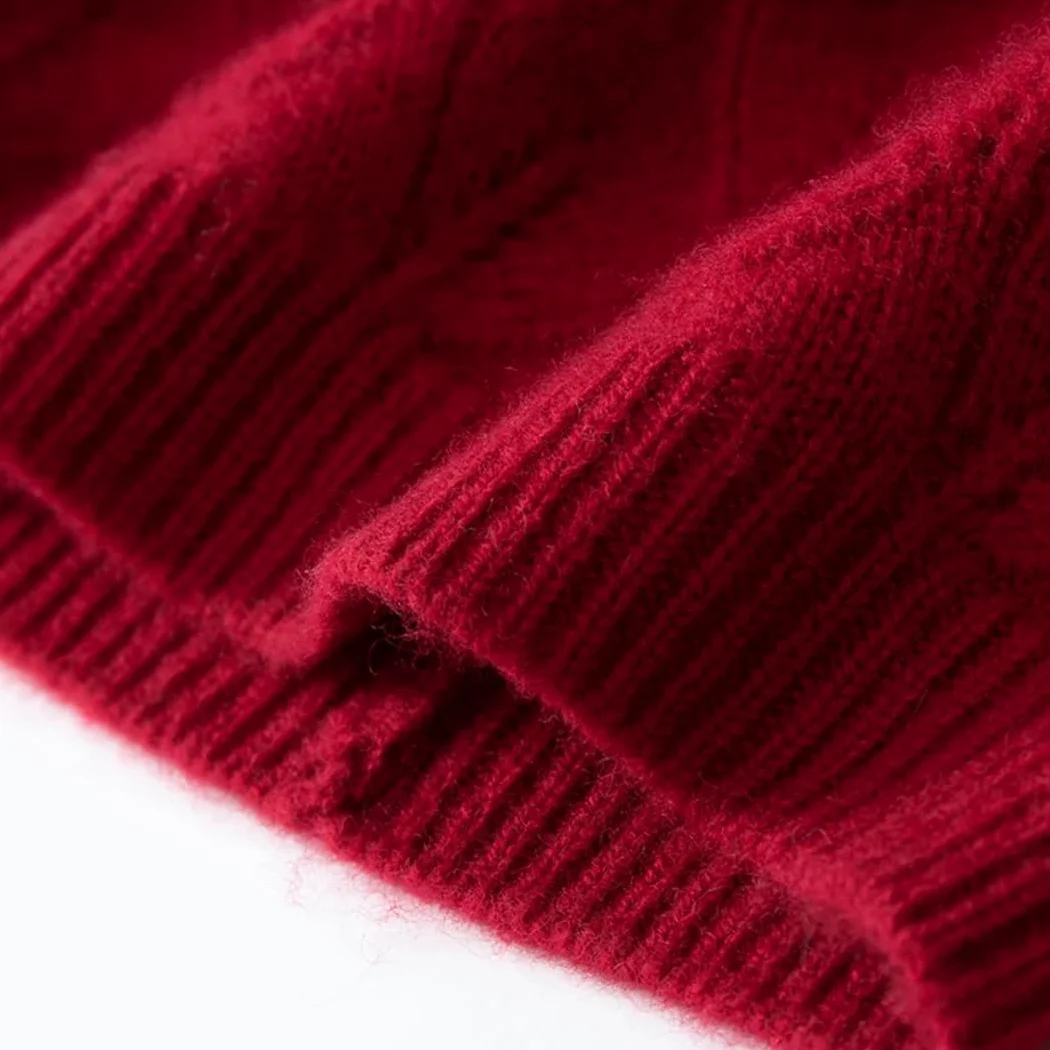 Czapki zimowe damskie na zewnątrz, codzienne, modne, jednokolorowe, żakardowe, kaszmirowe, dzianinowe, utrzymujące ciepło, czapka beanie (biała, jeden rozmiar)