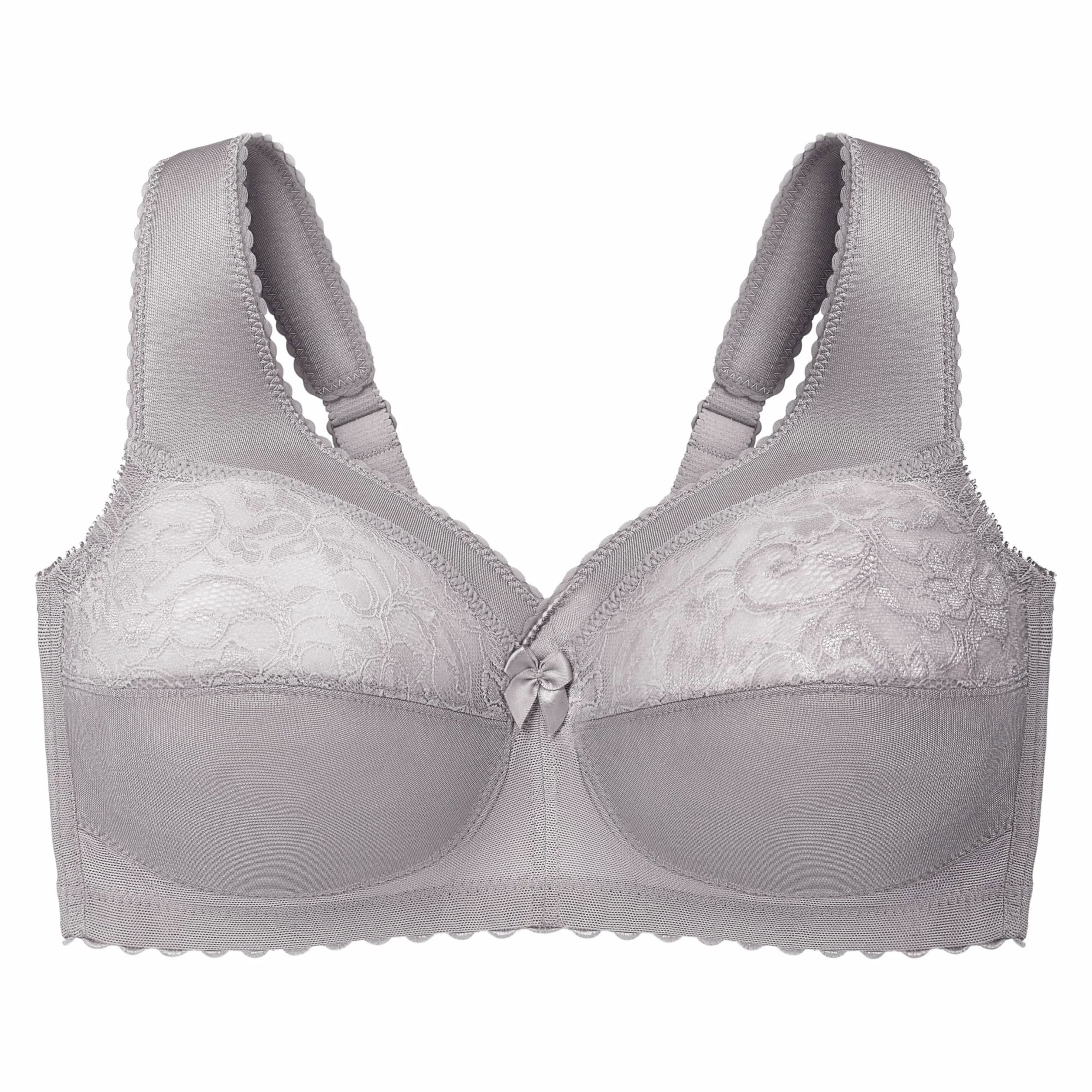 Glamorise Damski biustonosz MagicLift Support Classic, Miękki szary, 105E