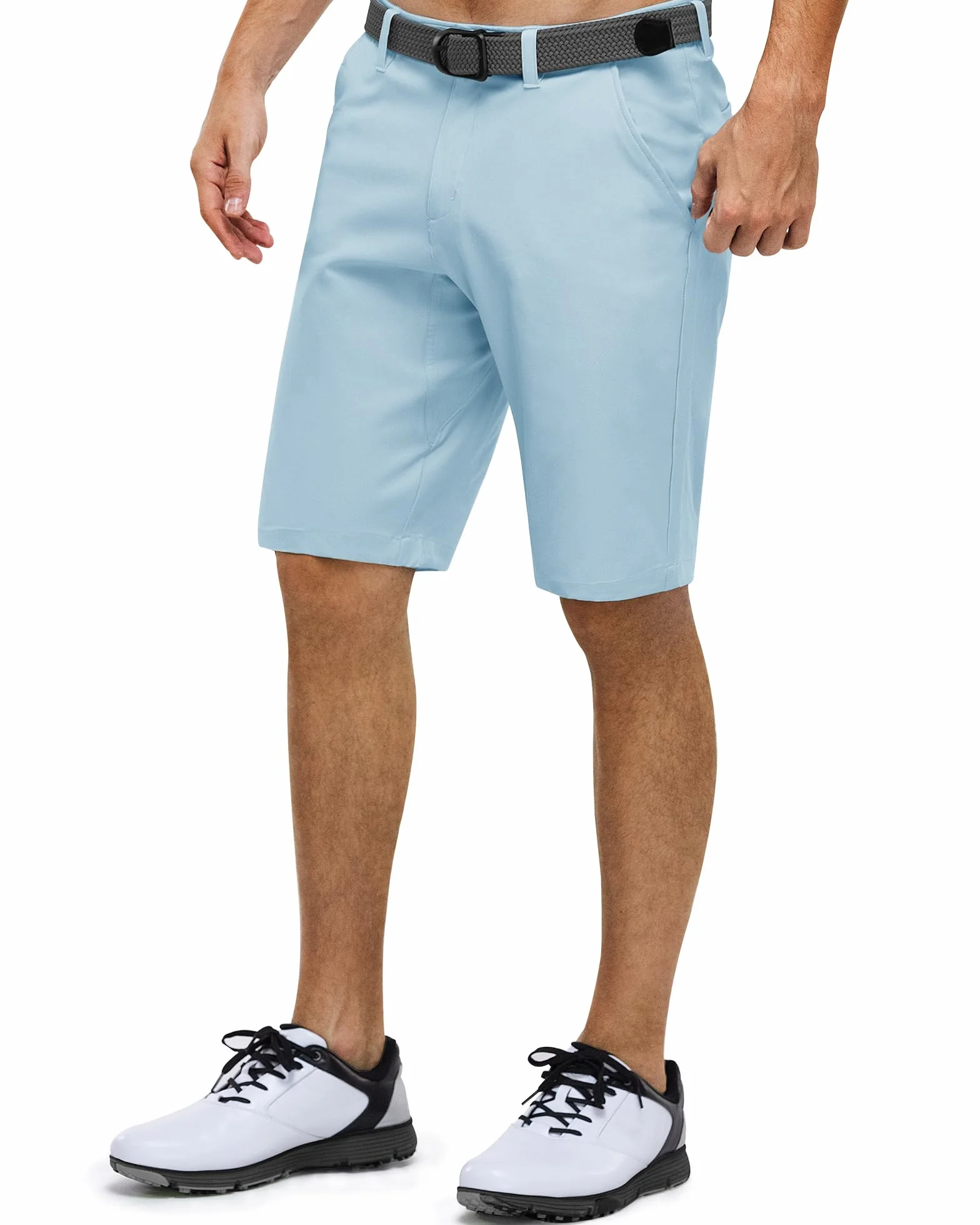Męskie szorty golfowe 11" rozciągliwe lekkie szybkoschnące 3 kieszenie