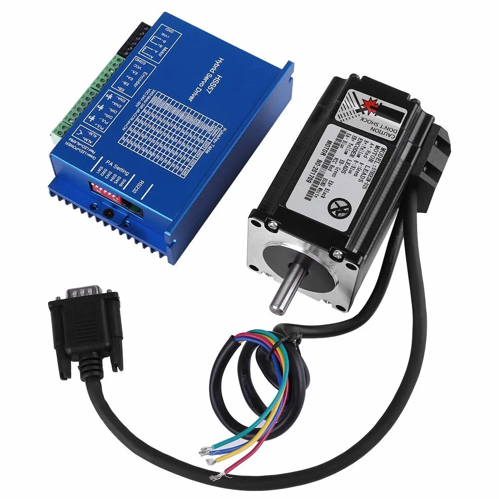 HSS57 Schrittmotortreiber Controller Hybrid-Servotreiber und 57HSE2N-D25 Nema 23 2N.m Schrittmotor mit geschlossenem Regelkreis