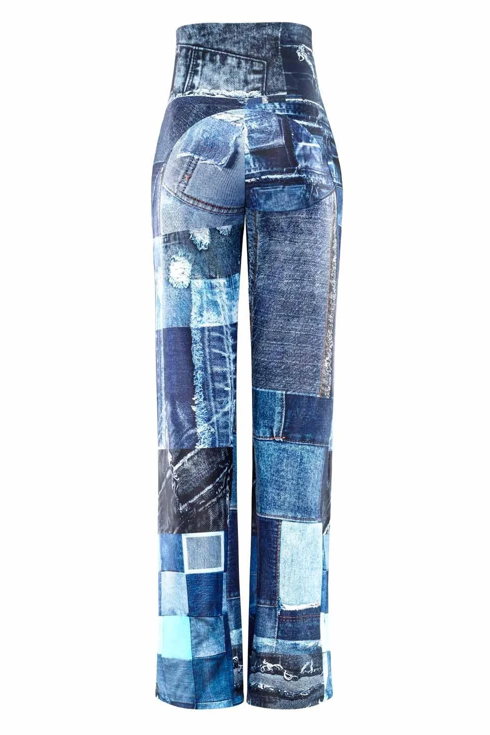 WINSHAPE Functional Comfort Culottes Cul101c “high Waist” Mit Patchwork-print - Spodnie lekkoatletyczne Kobiety