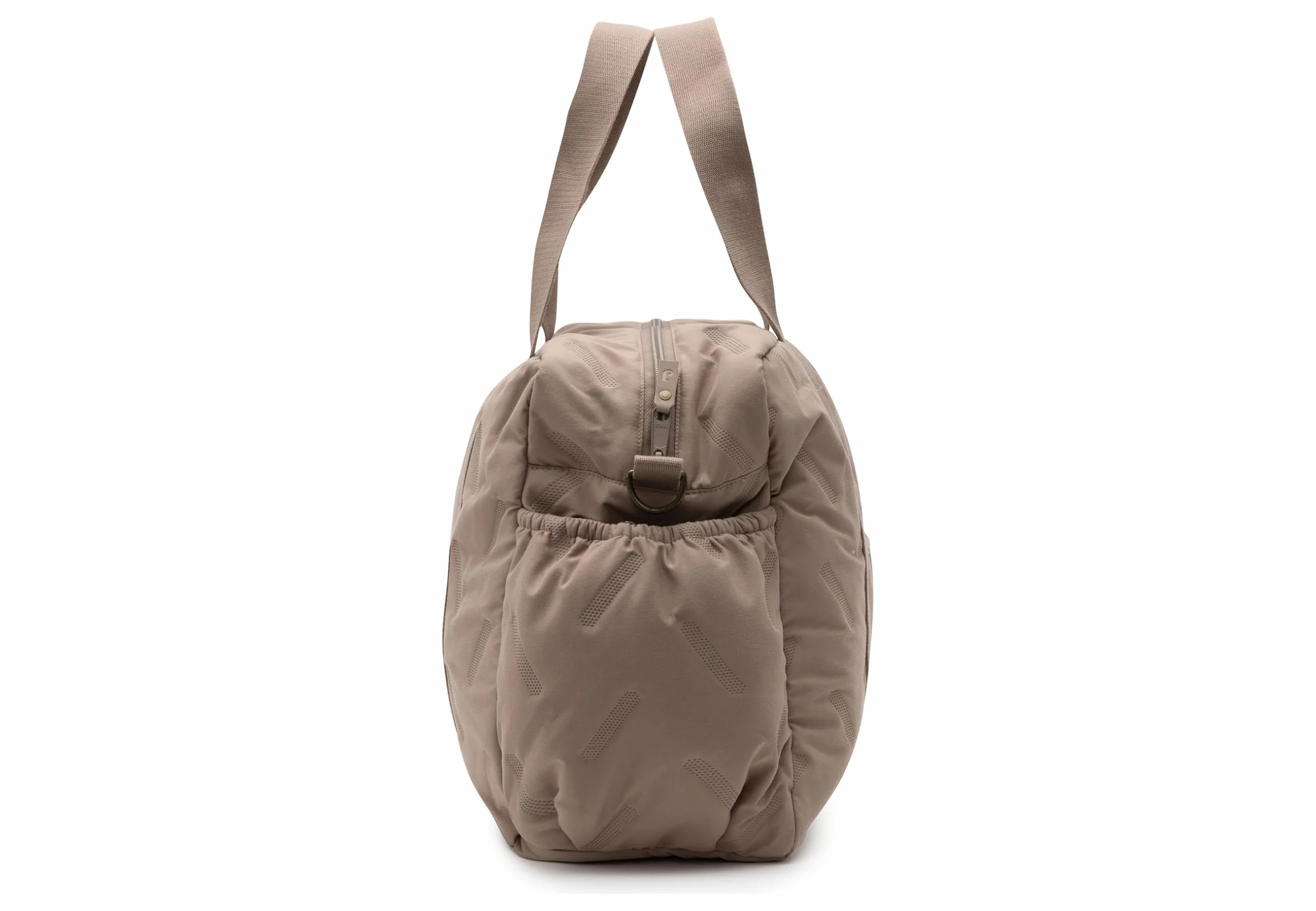 Jollein Torba do przewijania Embossed Lily – mleczna kawa – stylowa torba do przewijania z wytłoczonym wzorem, odporna na działanie wody i łatwa w pielęgnacji, regulowany pasek na ramię – 42 x 30 x 15