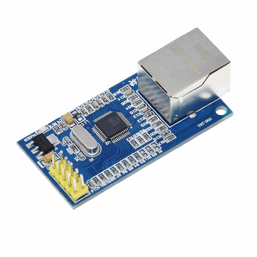Hailege 2 sztuki W5500 LAN Ethernet Module 3.3V/5V Support TCP/IP51/STM32 Program mikrokontrolera z 32-karatowymi bitami SPI Over W5100