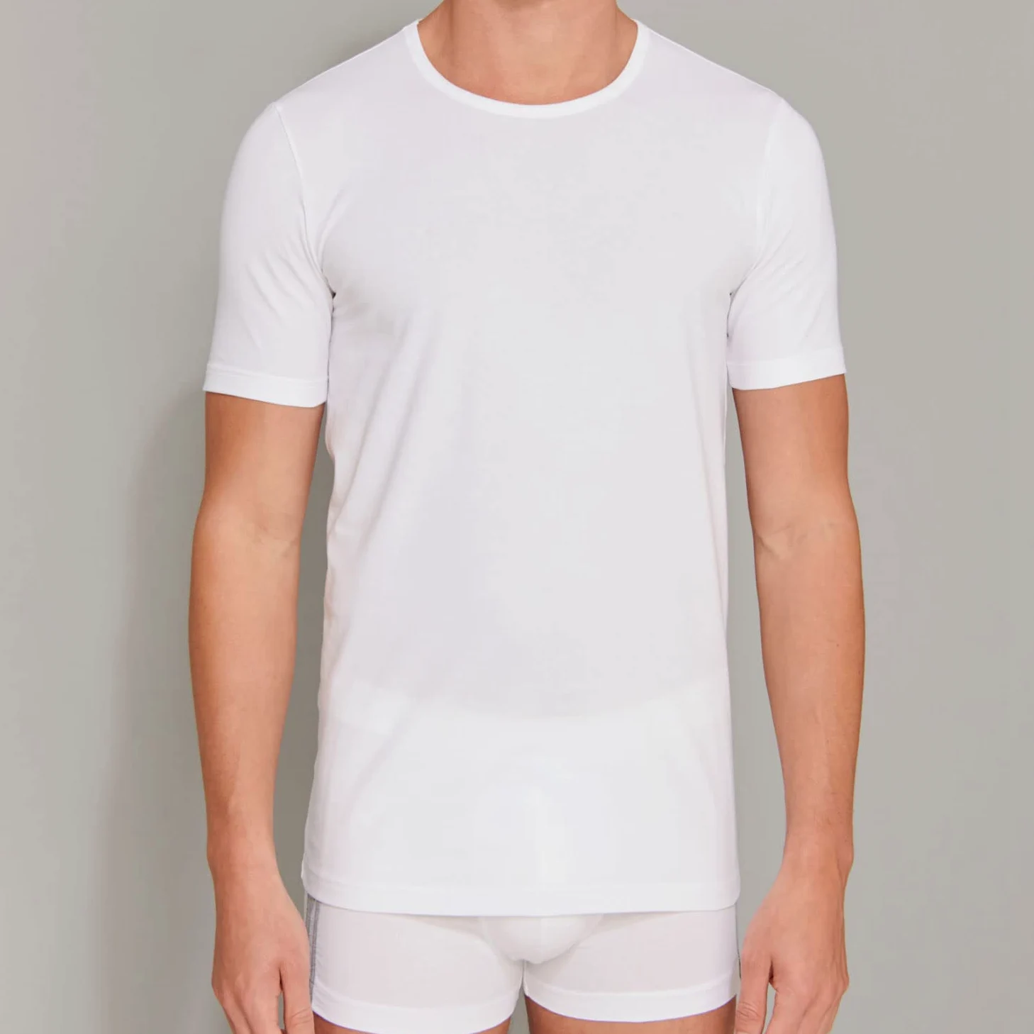 Schiesser Bielizna Mężczyźni 95/5 Organic Cotton Unterhemd Rundhals