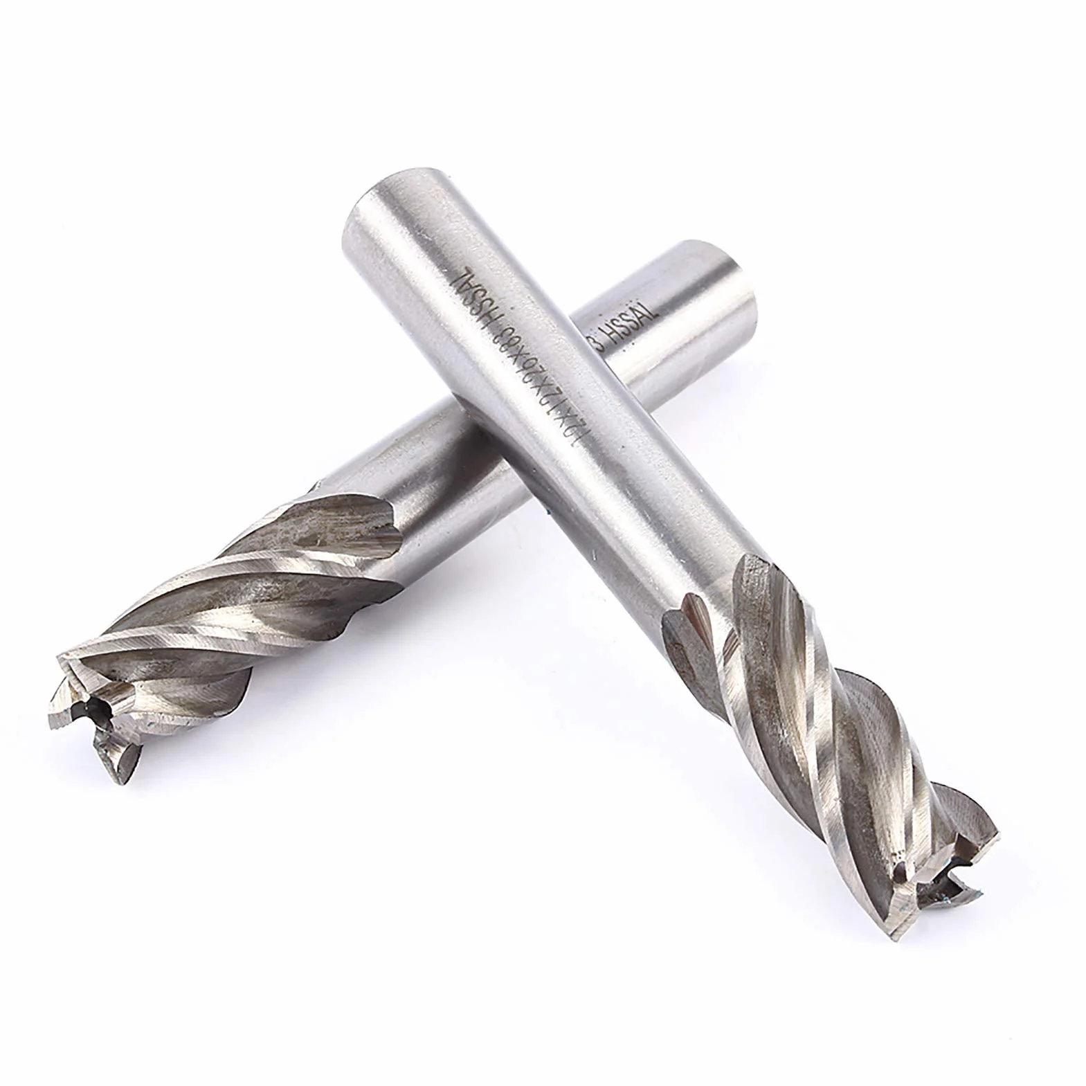 Frez, 12mm Stal Szybkotnąca 4 Flet Prosty Wiertło Tnące Bit Shank Power Frezarka Węglik Spiekany Upcut CNC Frezy Tiain Powlekane