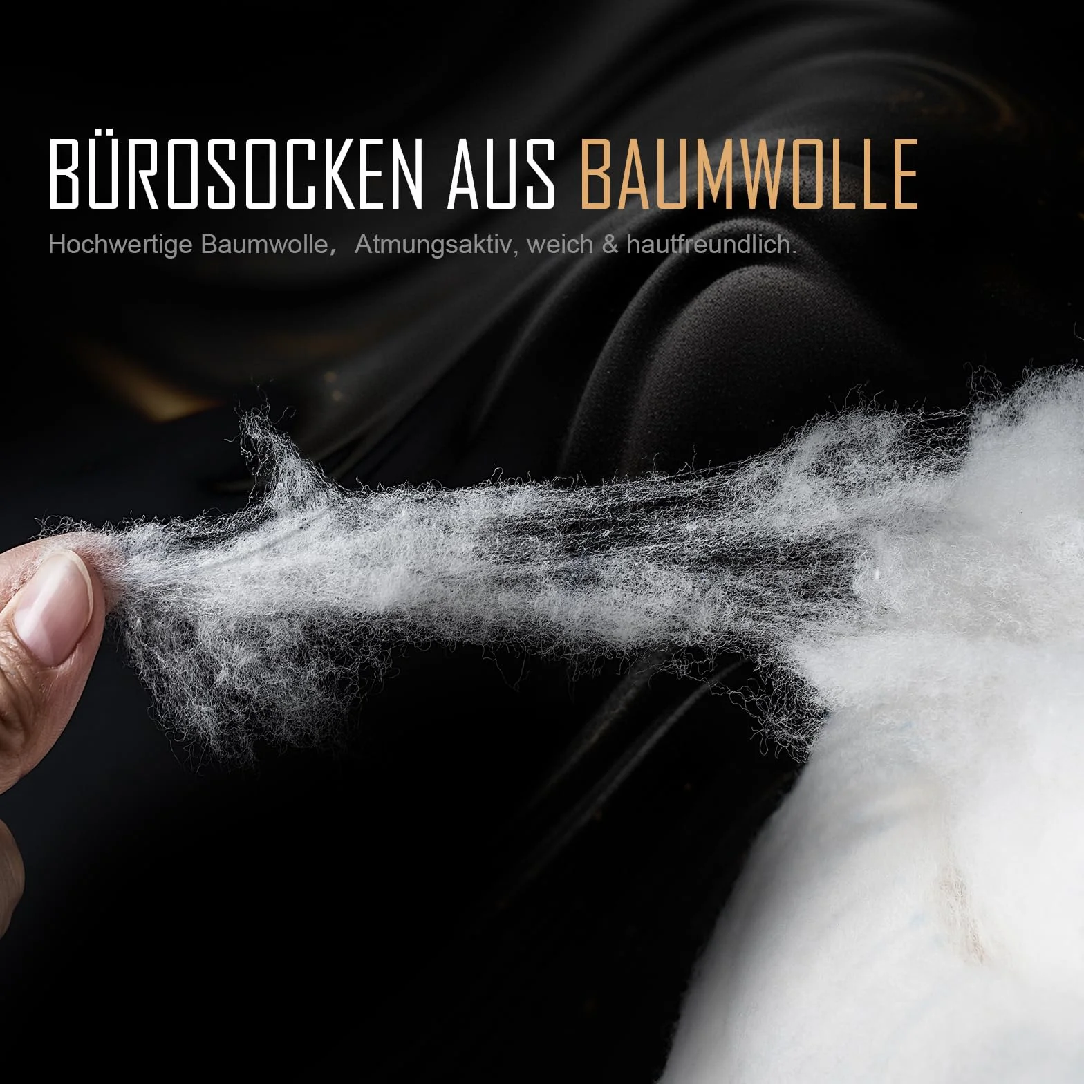 Skarpetki Męskie Socken – 6 Par Biznesowych z Bawełny Oddechowej, bez Dokuczliwych Szewów. Idealne na Co Dzień i Wolny Czas, w Pudełku Podarunkowym. Perfekcyjny Prezent.