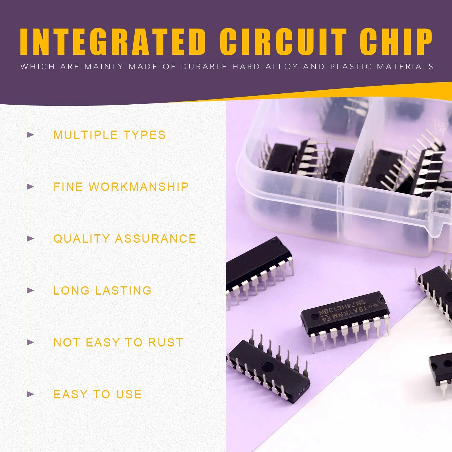 Swpeet Zestaw 40 sztuk w 20 różnych typach serii 74HCxx i 74LSxx Logic IC z pojemnikiem, rejestry wydania serii Schottky Logic do chipów