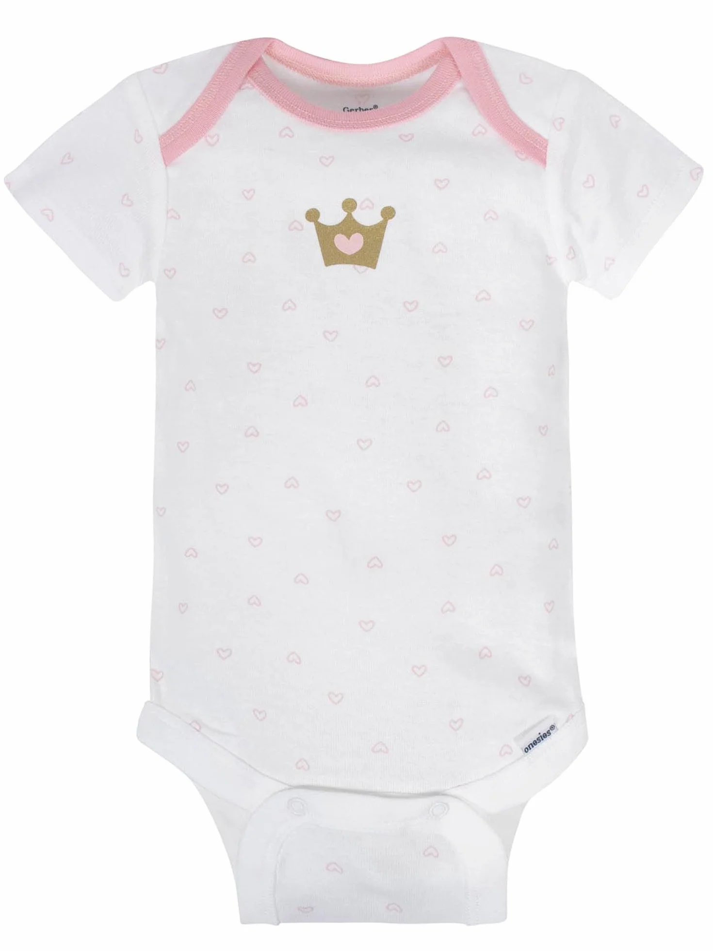 Gerber Baby Girl's 8-Pack Short Sleeve Onesies Bodysuits