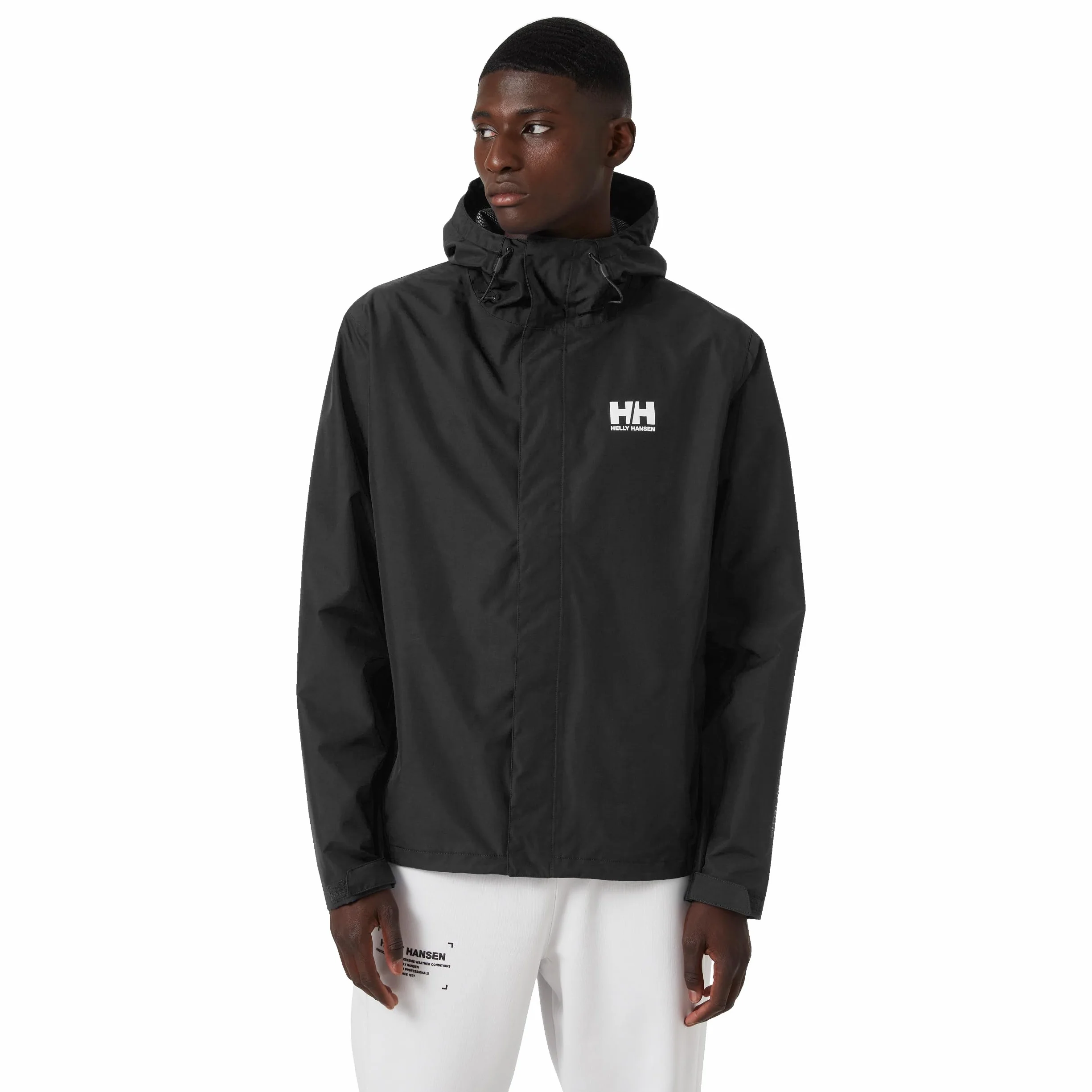 Helly-Hansen Mężczyźni Seven J Jacket Kurtka Przeciwdeszczowa, Czarny, XL