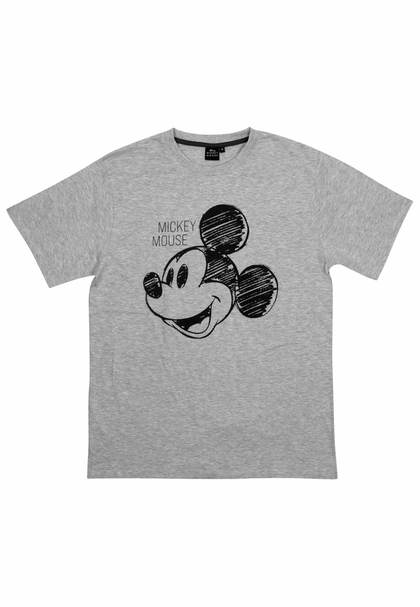 Piżama męska Disney Mickey Mouse zestaw z krótkim rękawem szaro-czarna