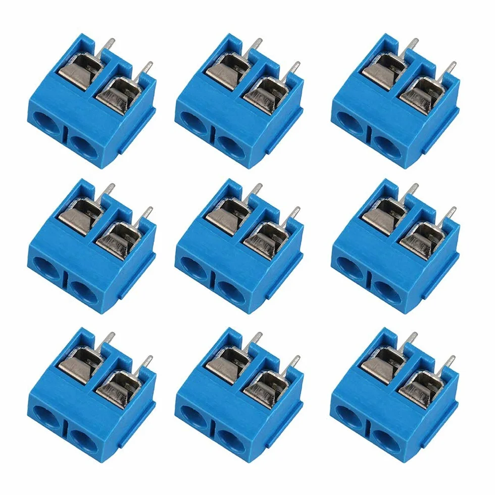 60 . 5 mm Pitch 2 Pin & 3 Pin PCB mocowanie śrubowe zaciski blokowe przyłącze do (50 x 2 pin, 10 x 3 pin)