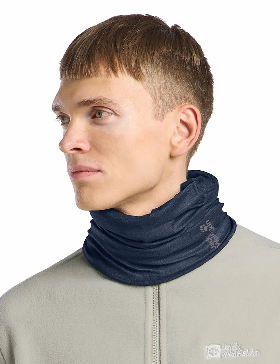 Jack Wolfskin Podstawowy Pasek na szyję Legginsy Niebieski, Jeden rozmiar Unisex Dorosły, niebieski okupro, rozmiar uniwersalny