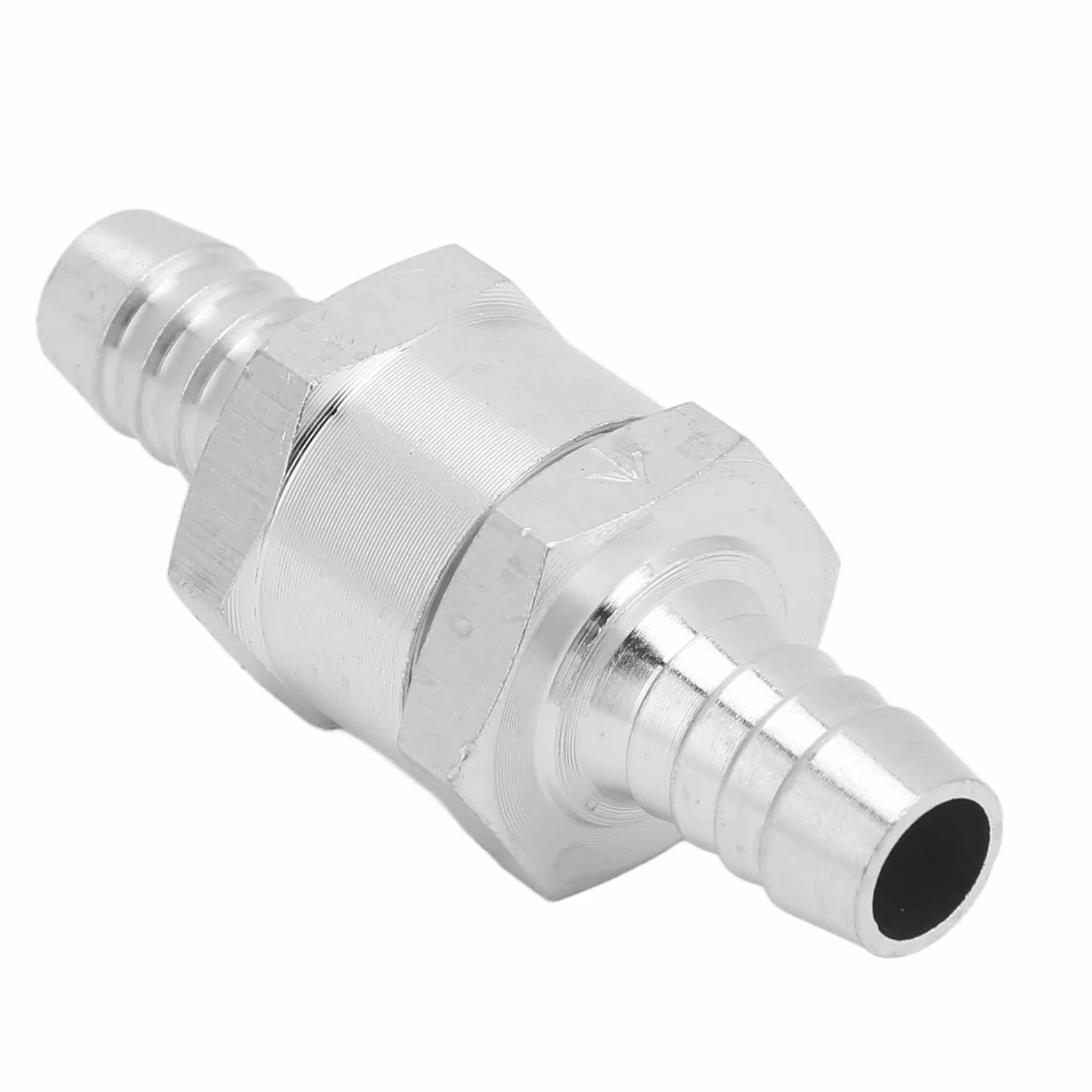 Zawór zwrotny nie zwrotny zawór zwrotny stop aluminium uniwersalny do paliwa benzyny benzynowy napędowy, woda (10 mm)