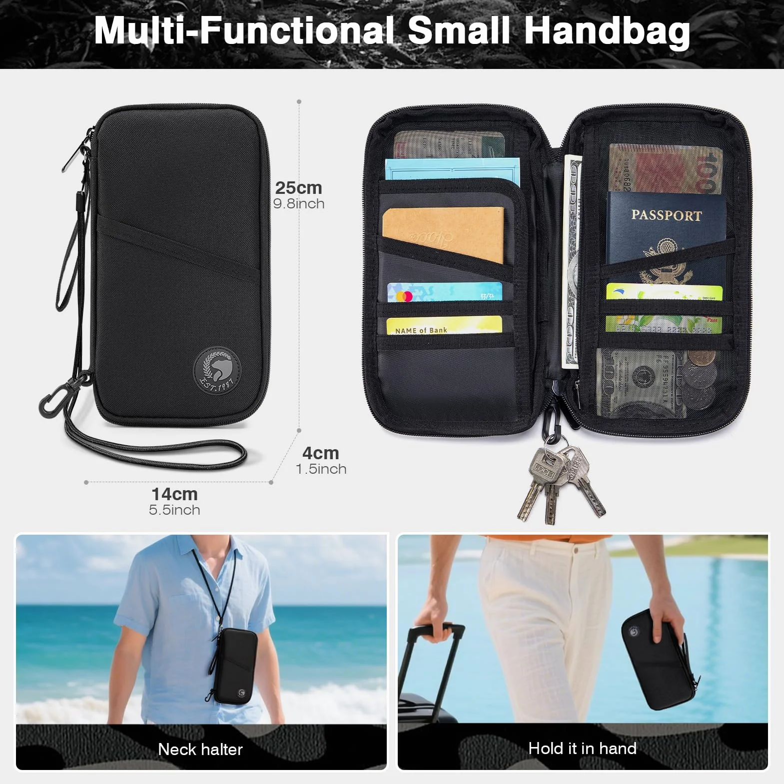 SPAHER Teczka Męska Torba na Laptopa 17,3 Cala Torba do Pracy Biznesowa Taktyczna Wodoodporny Komputer Biurowy Torba Wojskowa Męska Messenger Bag dla Mężczyzn z Regulowanym Paskiem