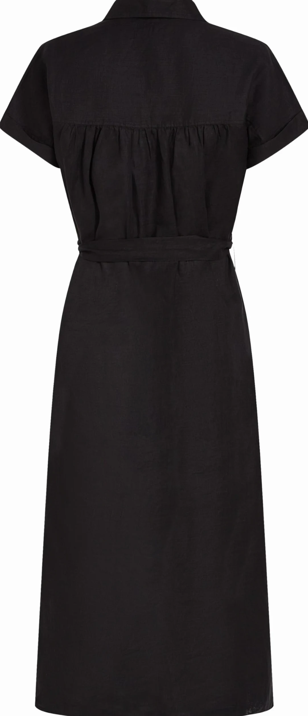 Tommy Hilfiger ESS lniana sukienka midi S/S WW0WW44653 Kobiety Ess Linen Belted S/S Midi Dress Ww0ww44653