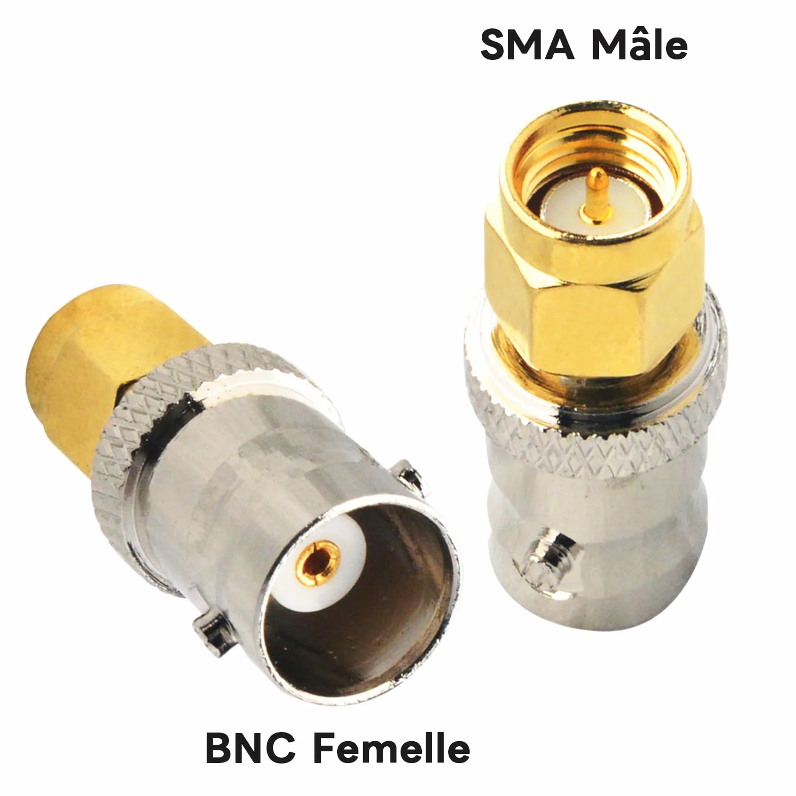Adapter BNC SMA wtyczka koncentryczna SMA wtyczka do gniazda BNC, adapter koncentryczny do anten RF urządzeń LAN bezprzewodowy kabel koncentryczny WiFi radio amator przenośny skaner SDR 2