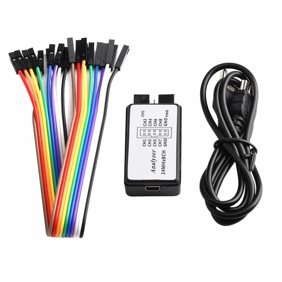 1 szt. Analizator stanów logicznych USB 24 MHz 8-kanałowy debuger dla ARM FPGA 24M 8CH