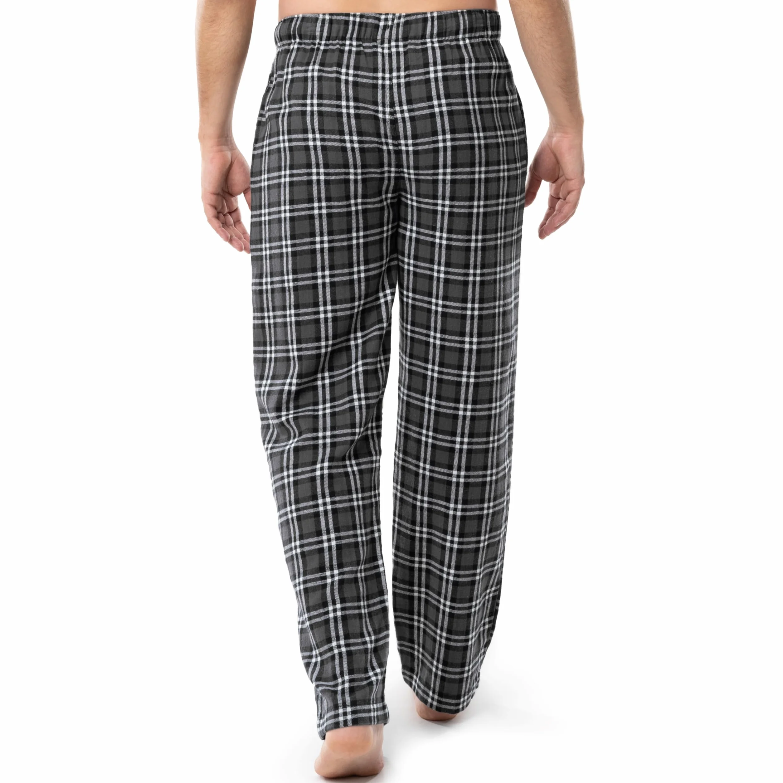 Fruit of the Loom Męskie spodnie piżamowe z flaneli plecionej