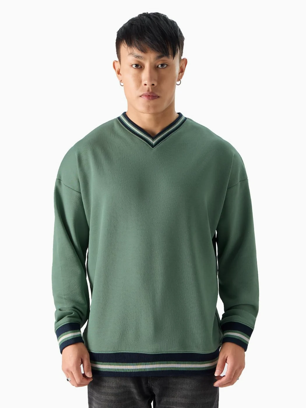 The Souled Store TSS Varsity: BayMen Bluzy oversize zielone