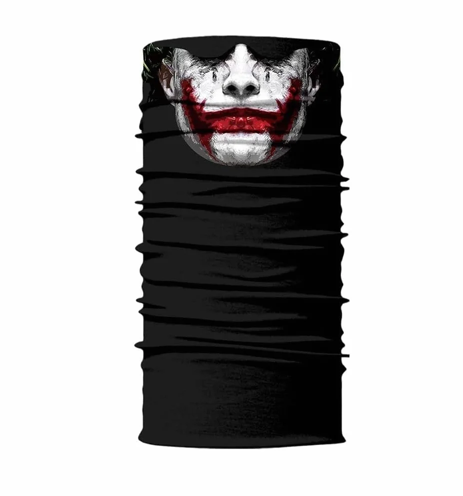 ShopINess Komin na Szyję | Wielofunkcyjna Chusta Bandana, Ocieplacz, Kominiarka i Opaska na Motocykl, Sport, Zimę, Festiwale i Halloween – Unisex Joky