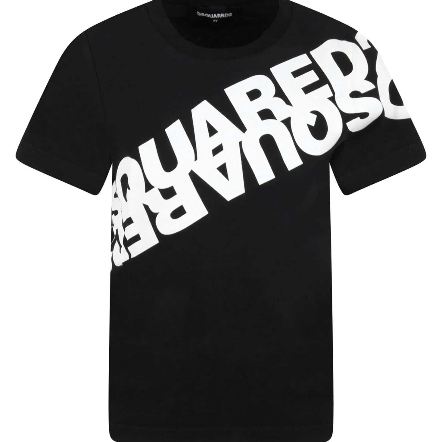 DSquared T-Shirt Czarny, Czarny, 6 lat