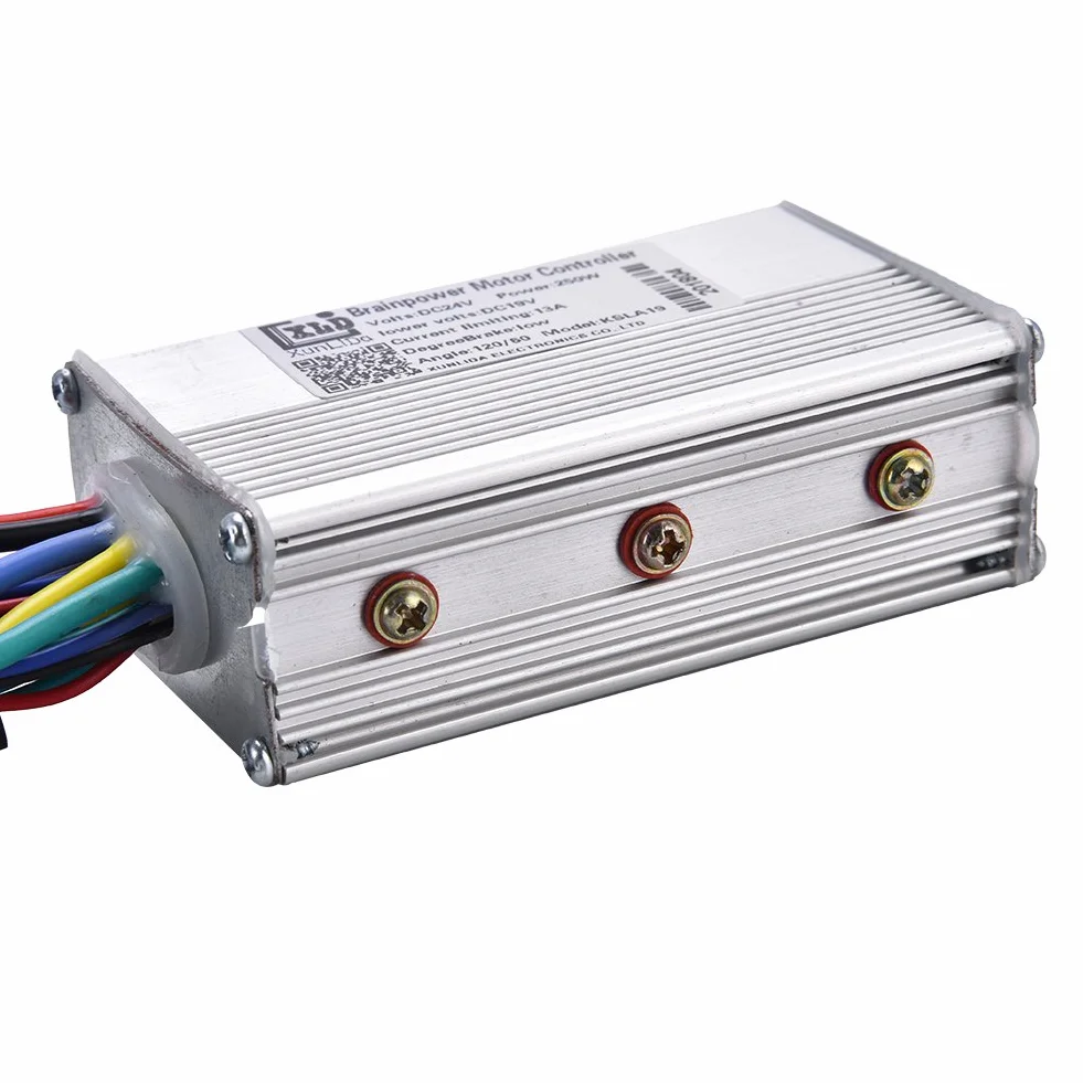 24 V 13 A 250 W bezszczotkowy sterownik silnika ze stopu aluminium, regulator prędkości silnika do roweru elektrycznego, hulajnogi elektrycznej