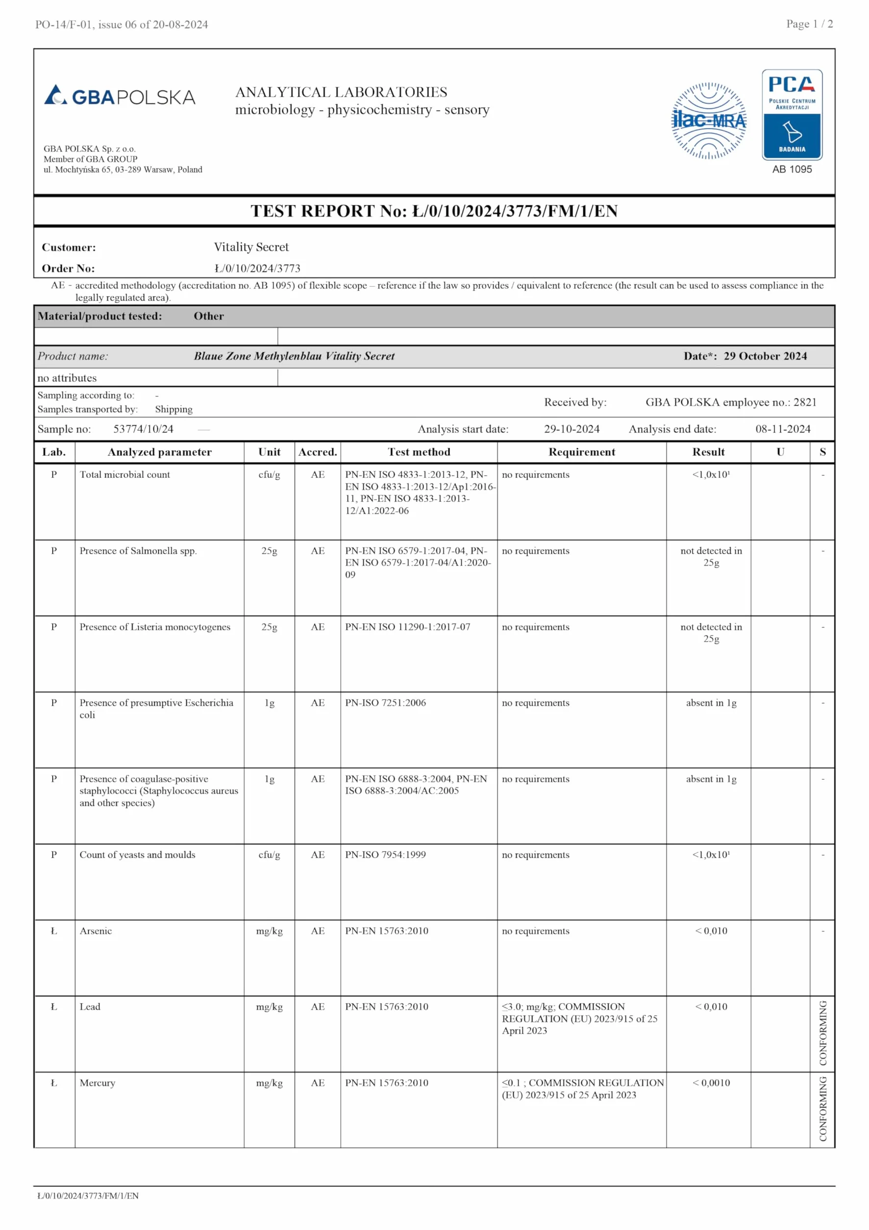 Methylene Blue 2% 100 ml PRIME Hochdosierte USP Qualität Laborgeprüft Lösung aus der EU