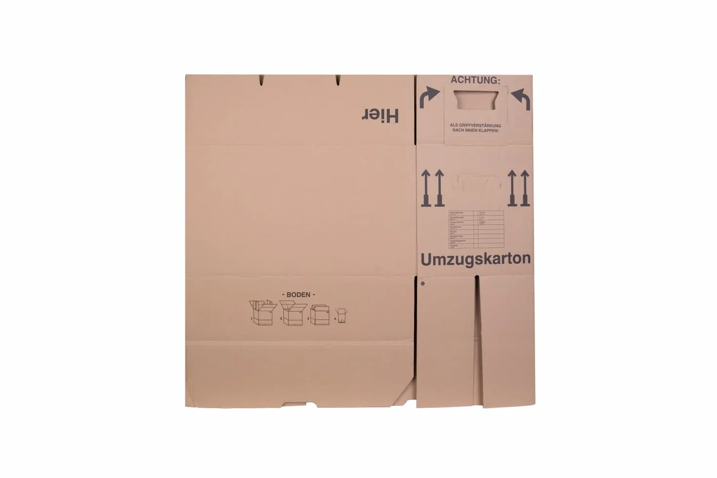 smiley pack 10 x karton do przeprowadzki, 600 x 328 x 340 mm, kartonów do przeprowadzki, do 40 kg, dwufałowe, stabilne, profesjonalne, duże, mocne, kartonowe, 2-faliste, ekonomiczne pudełko