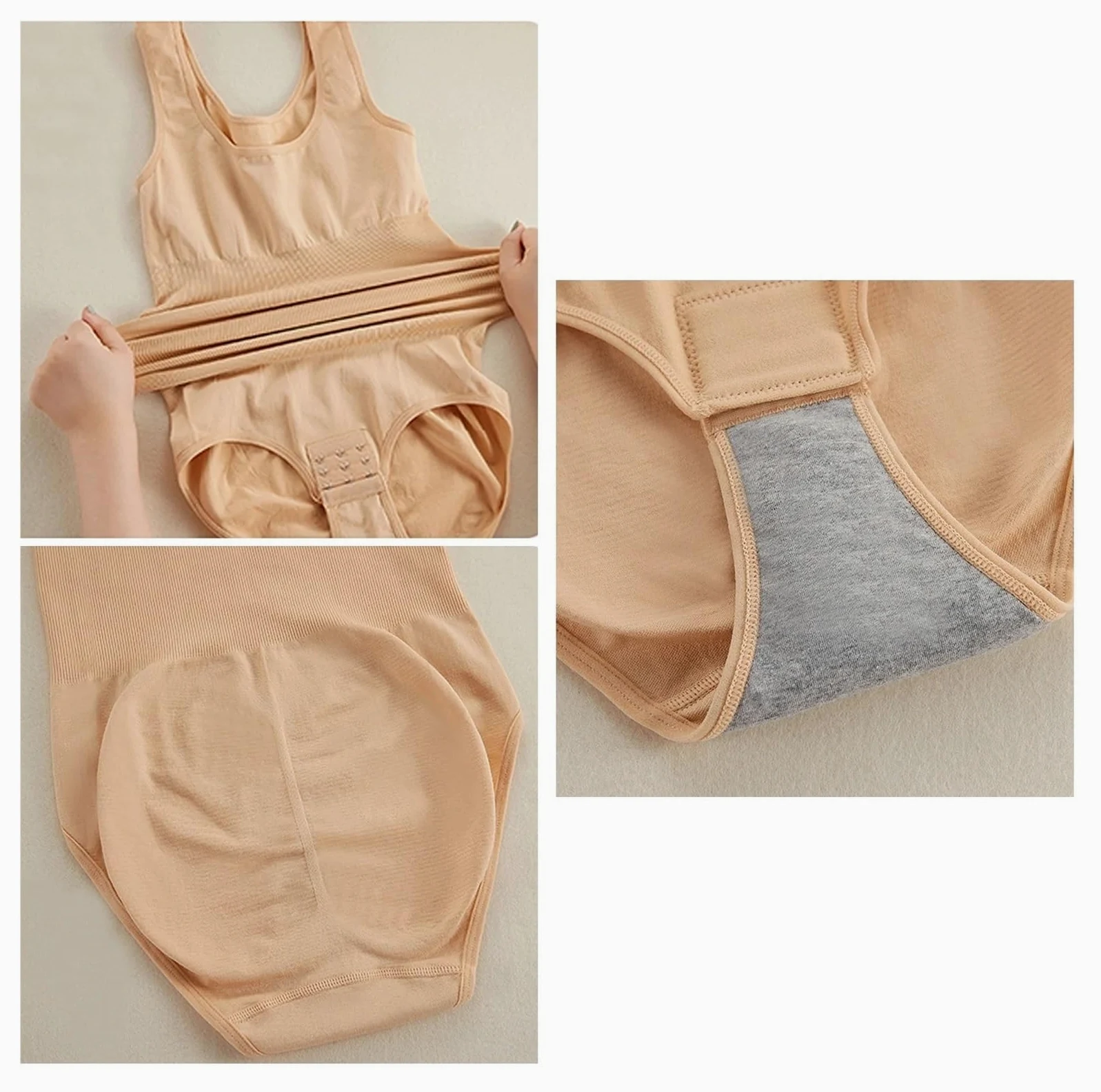 QHQQXN Body wyszczuplają damskie jednoczęściowe bielizna modelująca gorset redukujący urządzenie do modelowania sylwetki bielizna majtki modelują brzuch figi