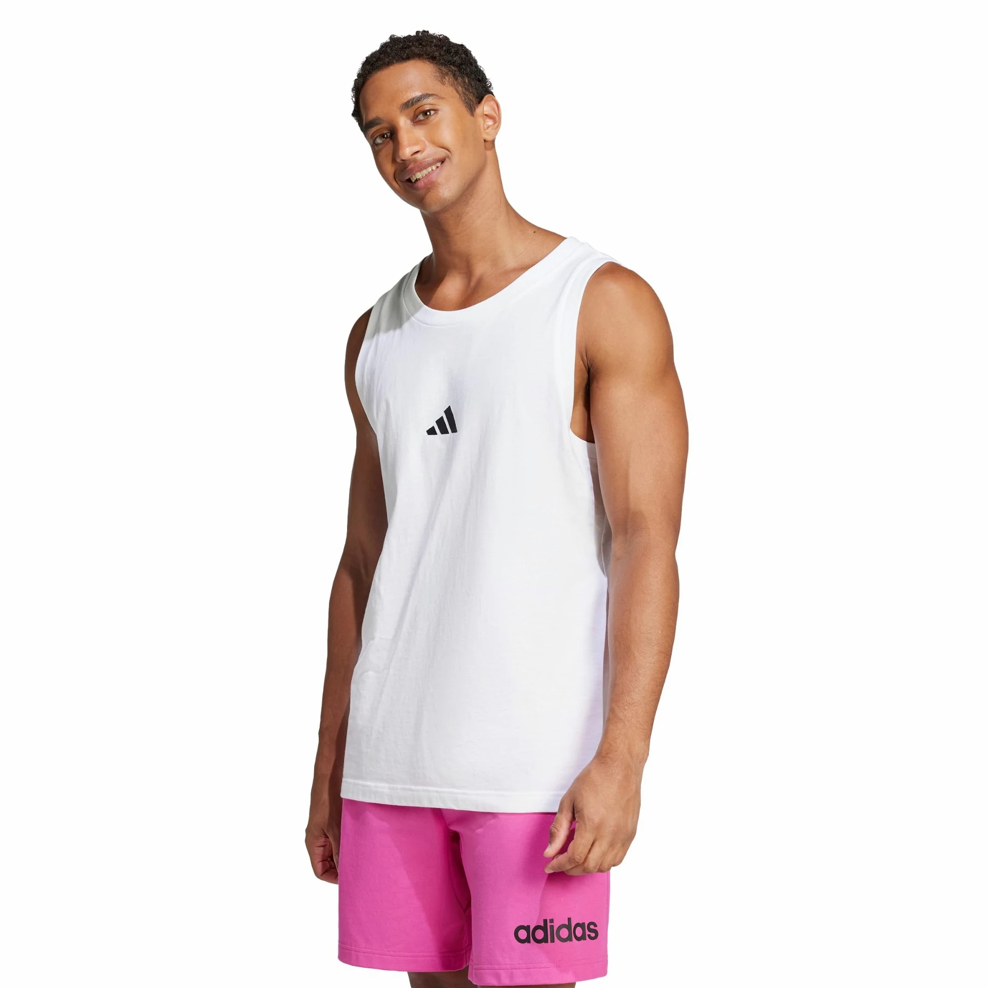 adidas Koszulka Mężczyźni ESSENTIALS SMALL LOGO SINGLE JERSEY TANK TOP