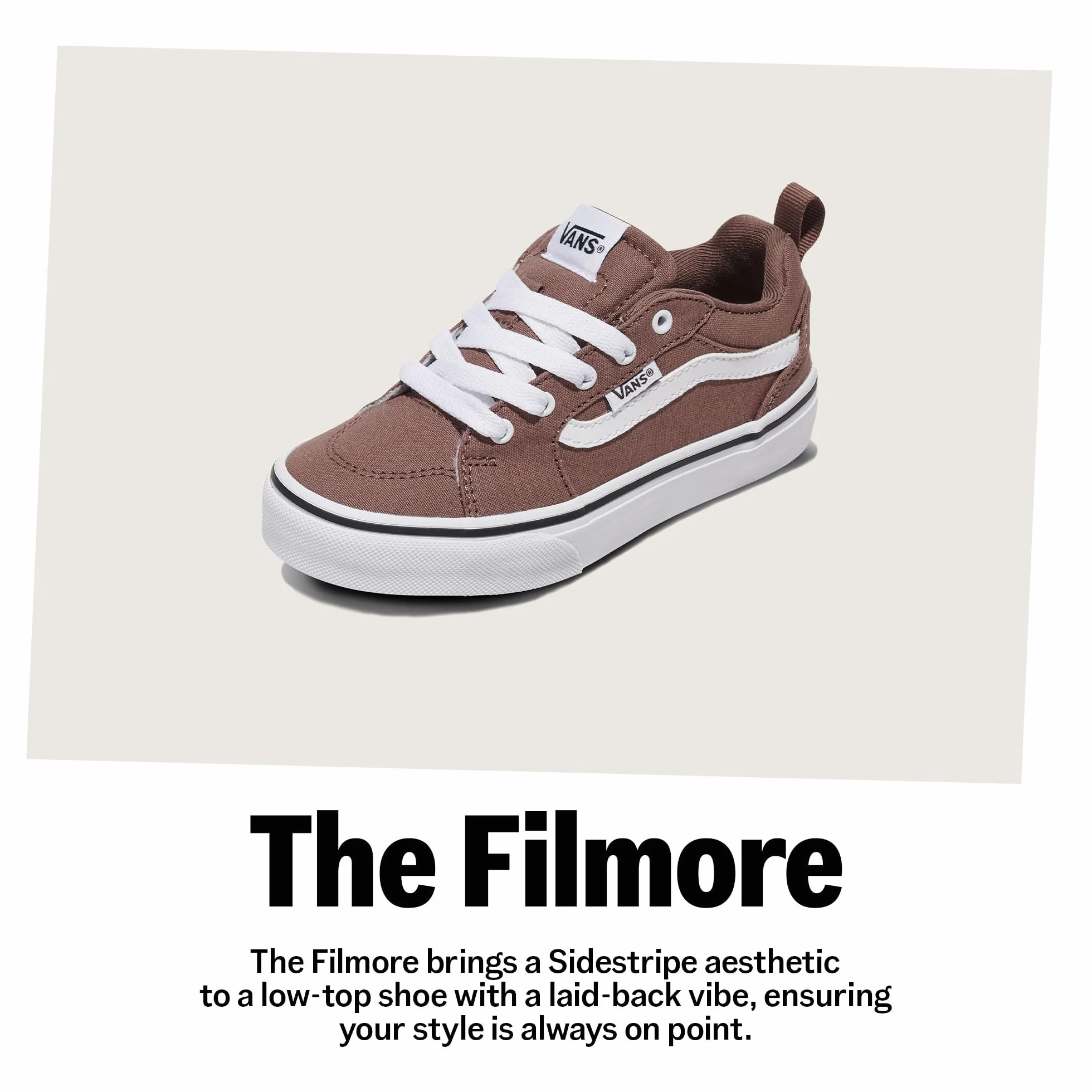 Vans Dziecięce buty sportowe FilmoreFilmore uniseks, Płótno czarno-białe, 38.5 EU