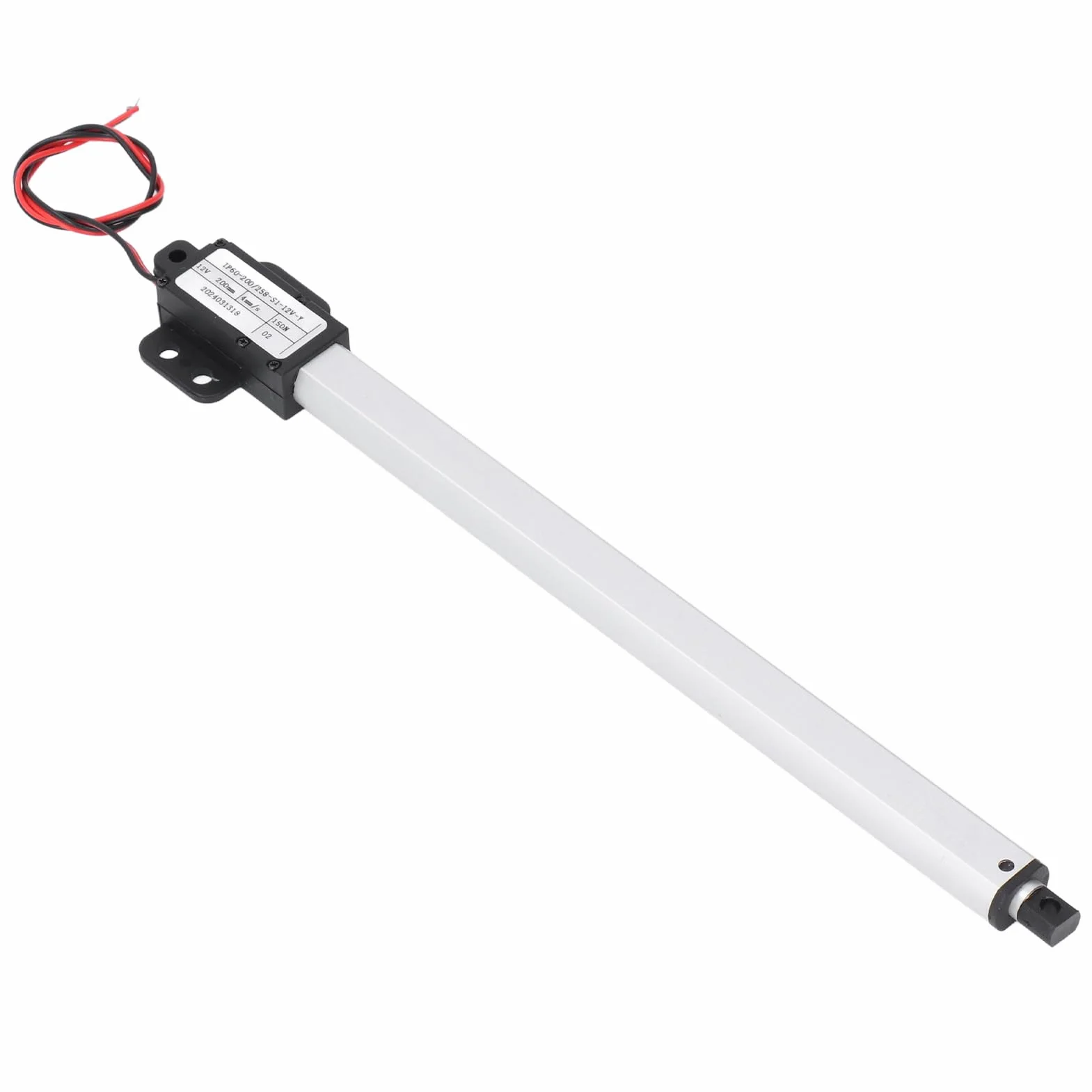Elektryczny Mikrosiłownik Liniowy, 12V 200mm 150N Siła Ciągu 4mm/s Prędkość Skoku Automatyczny Siłownik Liniowy Ruchu Podnoszenia, do Maszyn Rolniczych