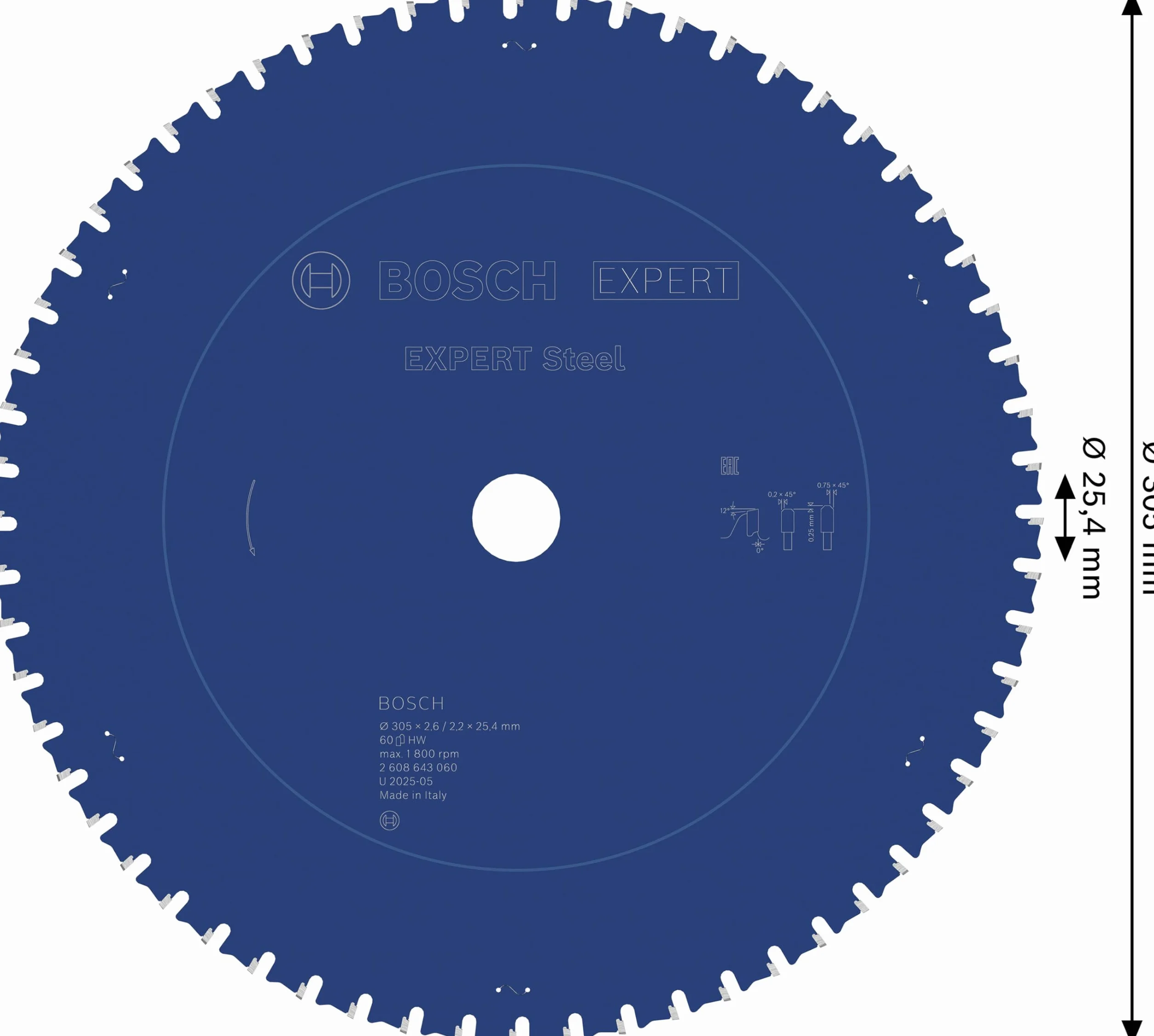 Bosch Profesional TARCZA PILARSKA EX SL B 305x25,4-60