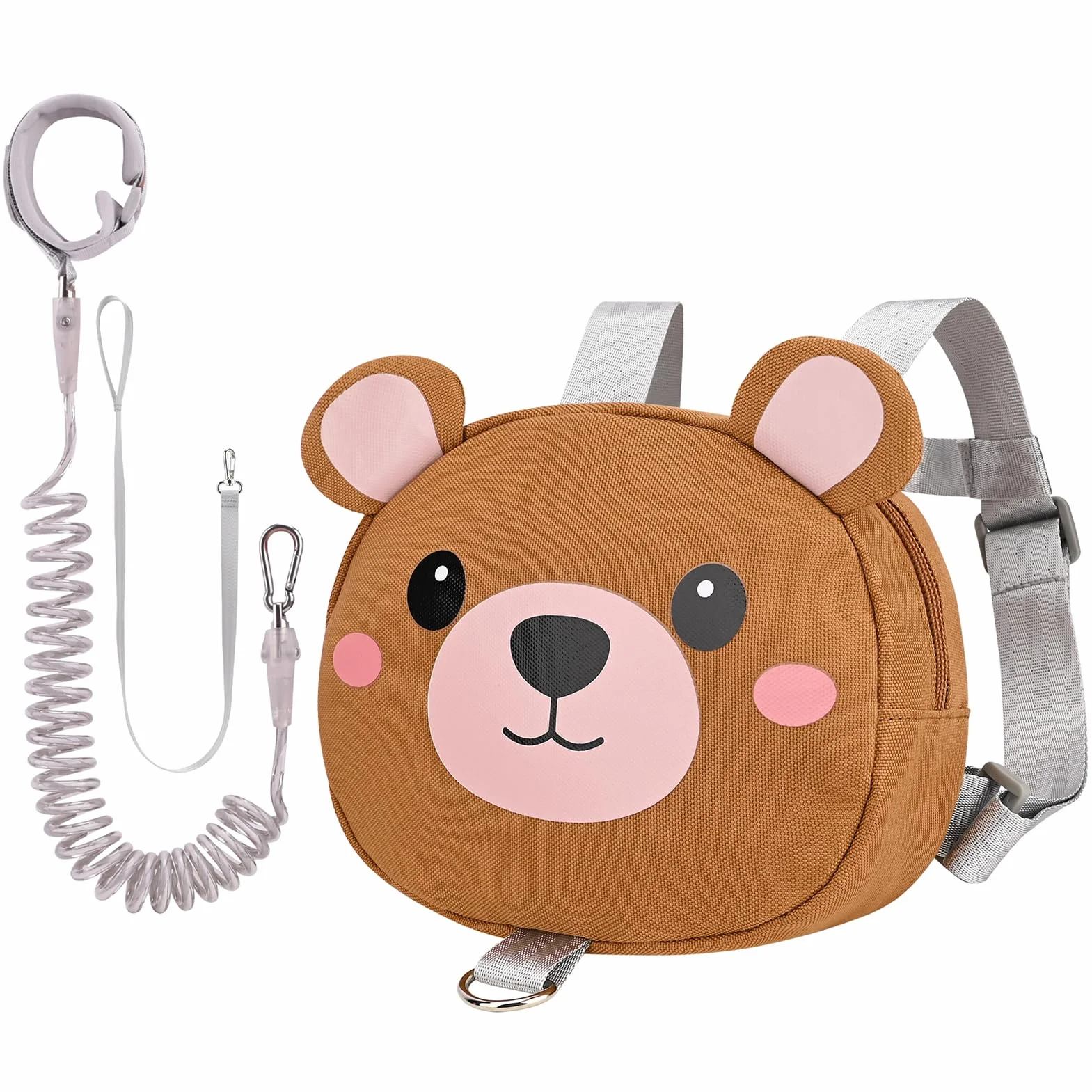 Bebamour Animal Toddler Backpack z wodzami bezpieczeństwa Mini torba ze smyczą dla dzieci Przenośny plecak z szelkami dla chłopców i dziewcząt