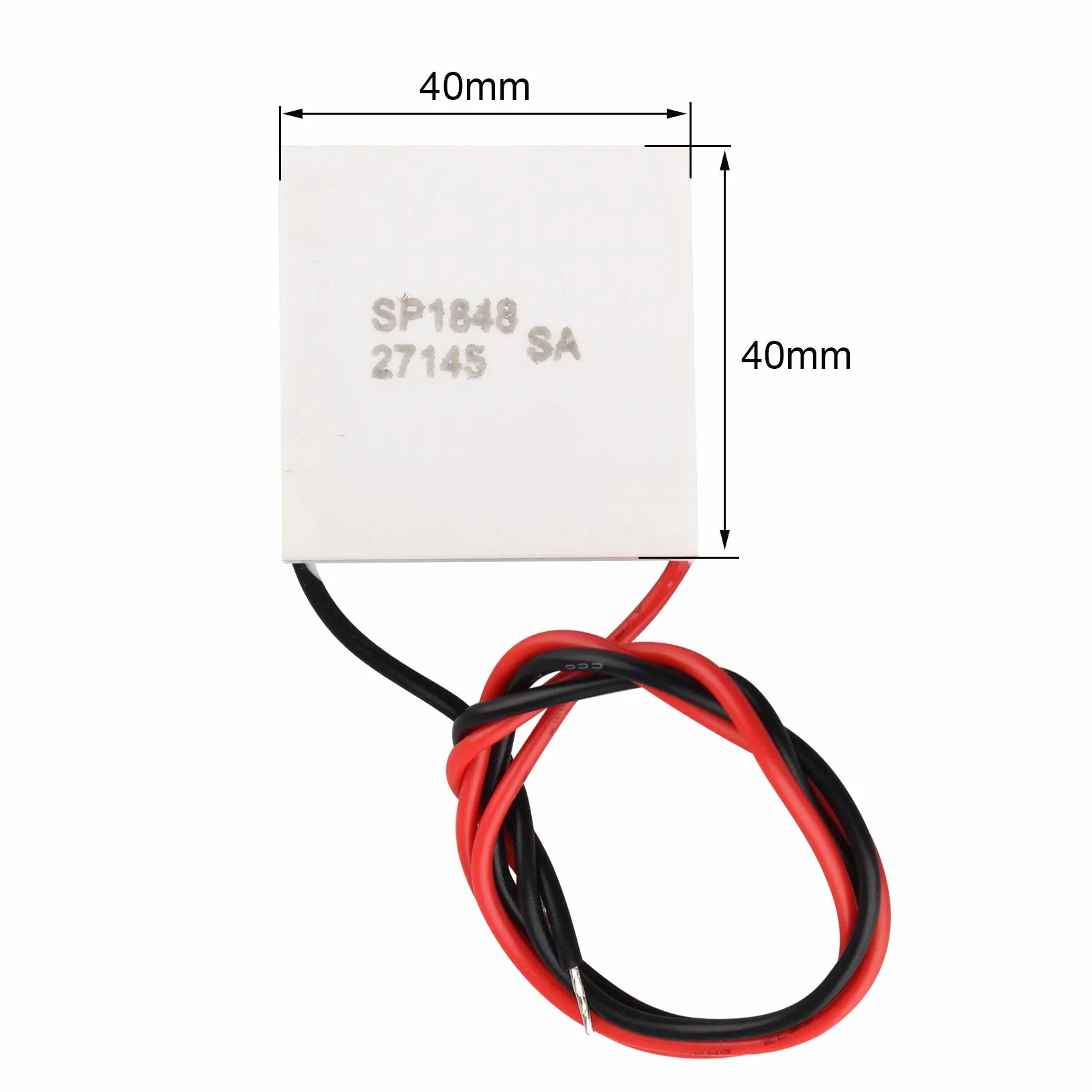 40 * 40 mm SP1848-27145 termoelektryczny generator prądu wysokotemperaturowego moduł Peltiera TEG wysoka temperatura 120 ℃