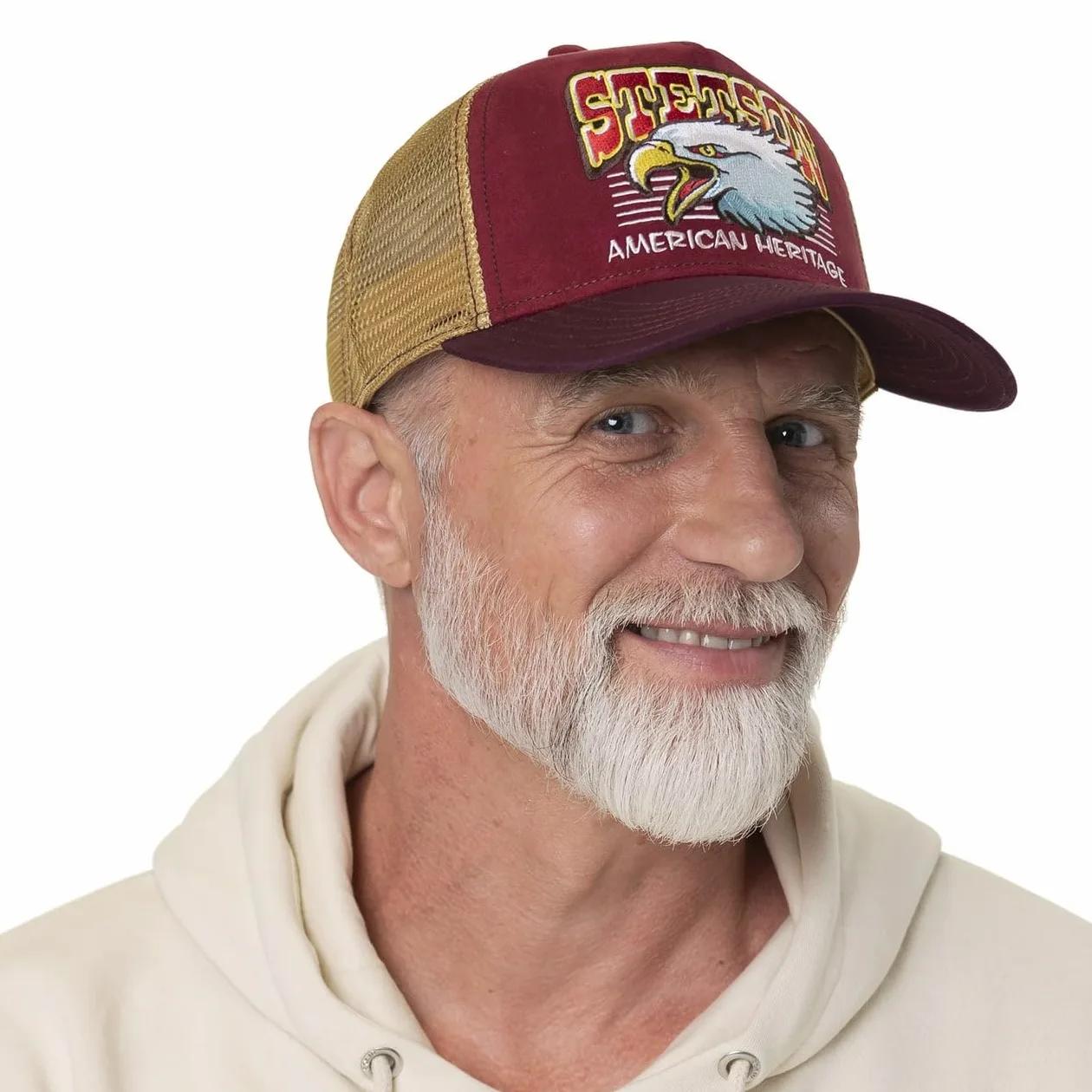 Stetson Czapka Trucker Eagle HeadKobiety/Mężczyźni - tirowca baseball cap z meshu Snapback, daszkiem, daszkiem Jesień Lato Wiosna Zima