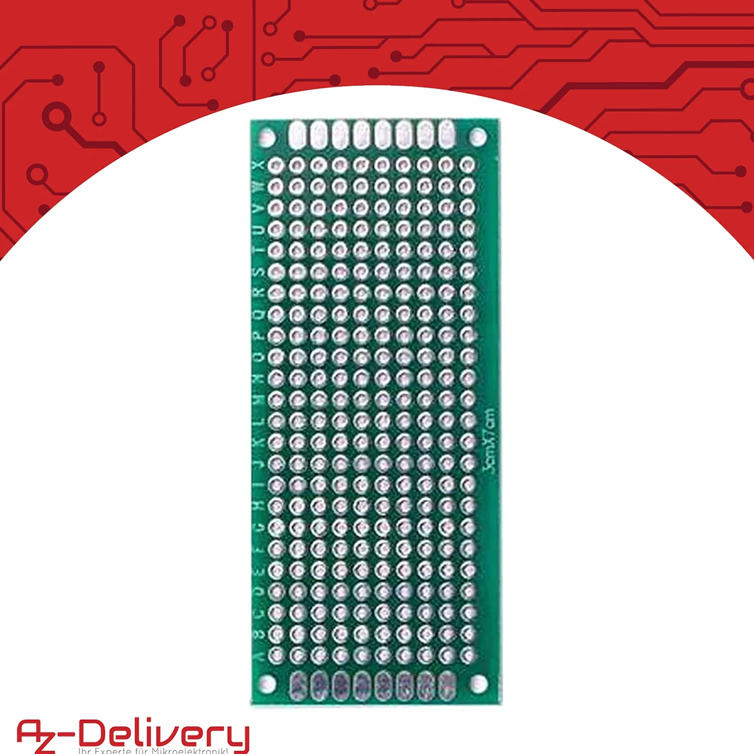 AZDelivery Zestaw 16 x PCB Board breadboard płytka drukowana kompatybilny z Arduino wraz z e-bookiem!