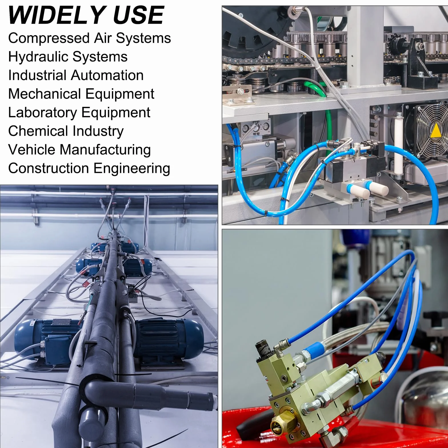 PATIKIL Pneumatyczny zawór kulowy 4 mm, OD BUC Push to Connect, złączki rurowe, zawór kulowy, prosty zawór sterujący przepływem powietrza, do hydraulicznego powietrza, czarno-srebrny